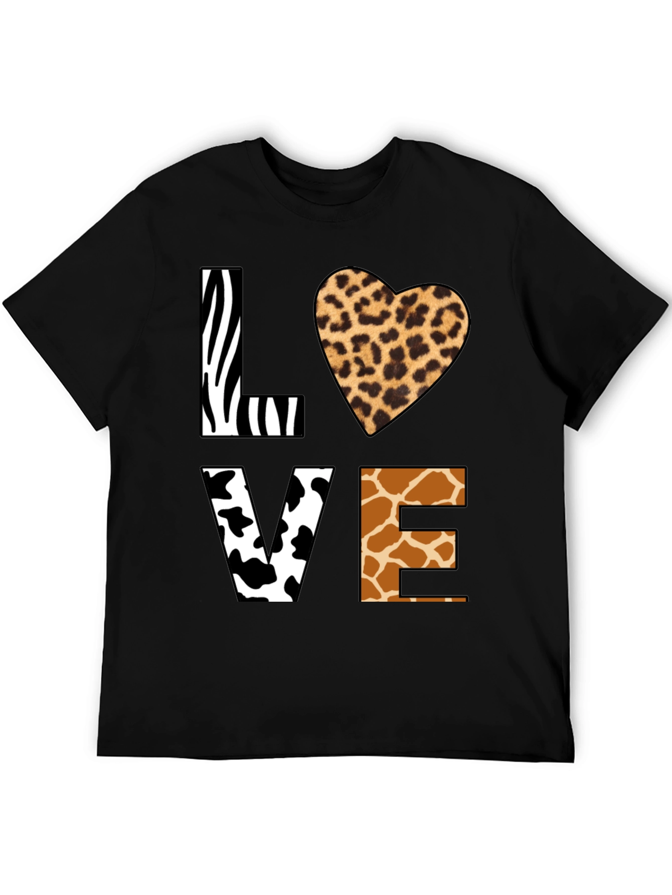 Animal Print LOVE Graphic T-Shirt