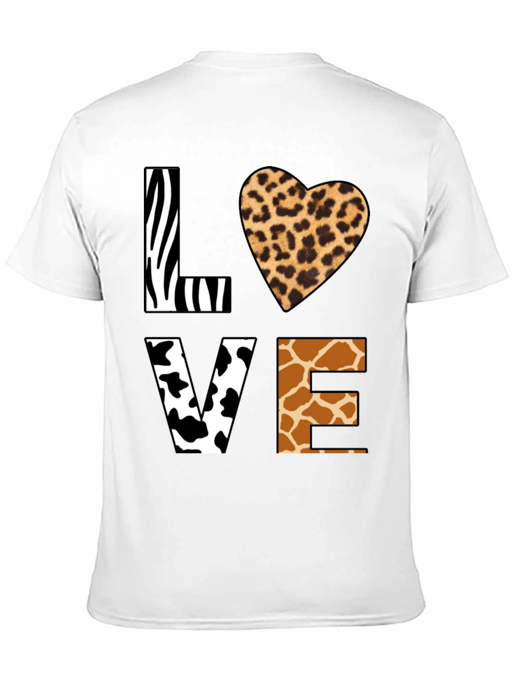 Animal Print LOVE Graphic T-Shirt