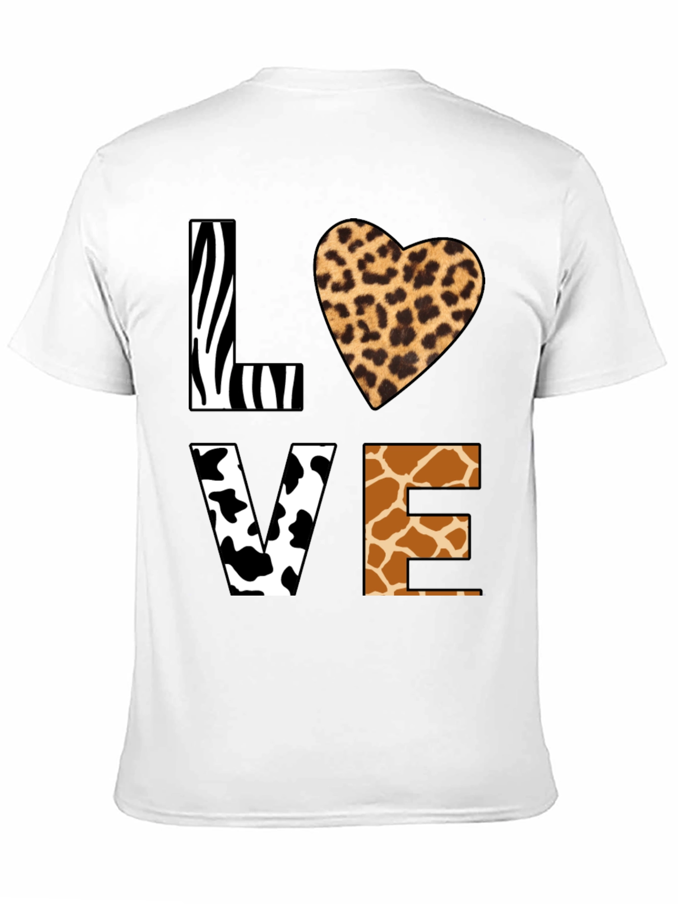 Animal Print LOVE Graphic T-Shirt