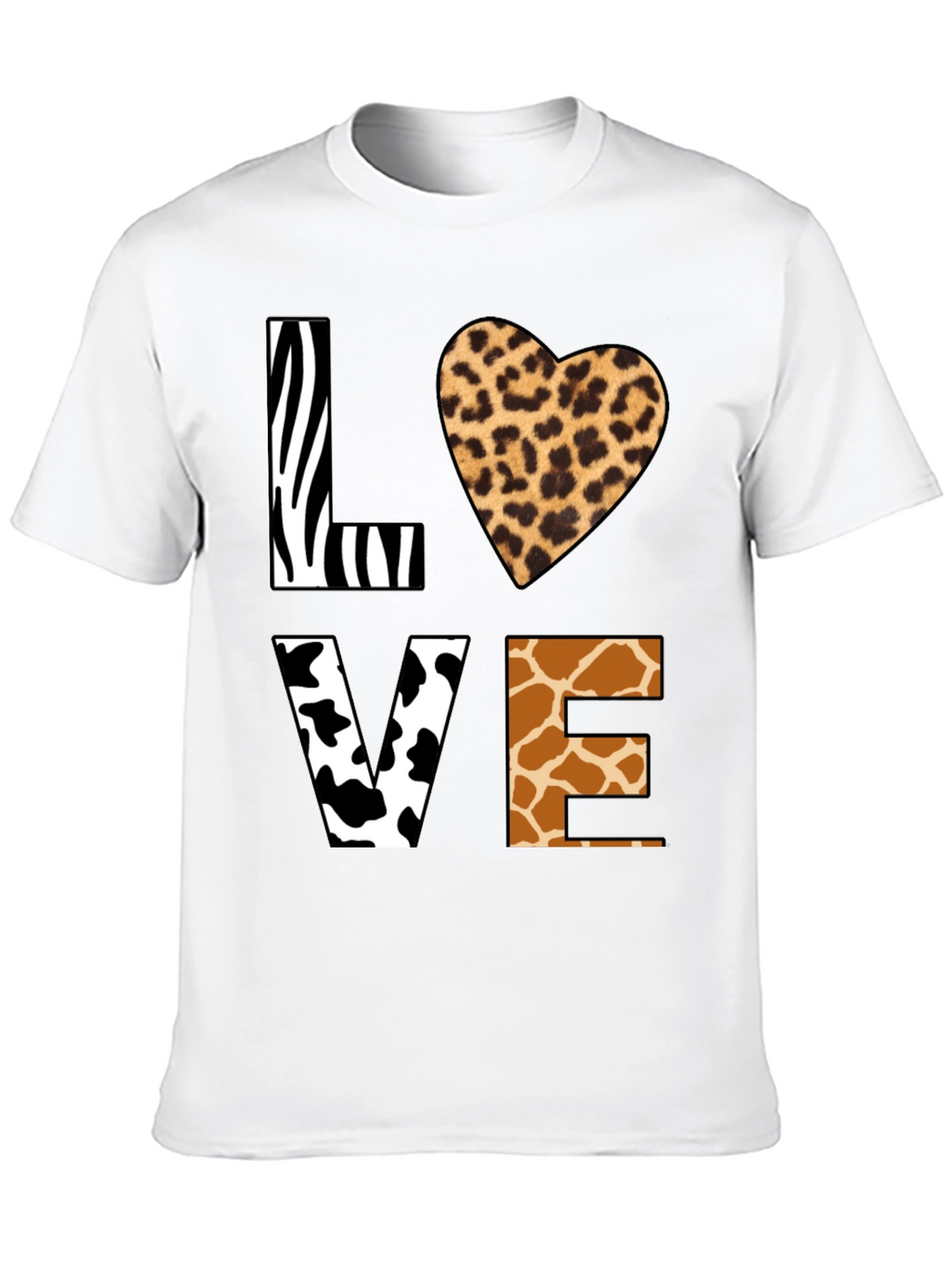 Animal Print LOVE Graphic T-Shirt