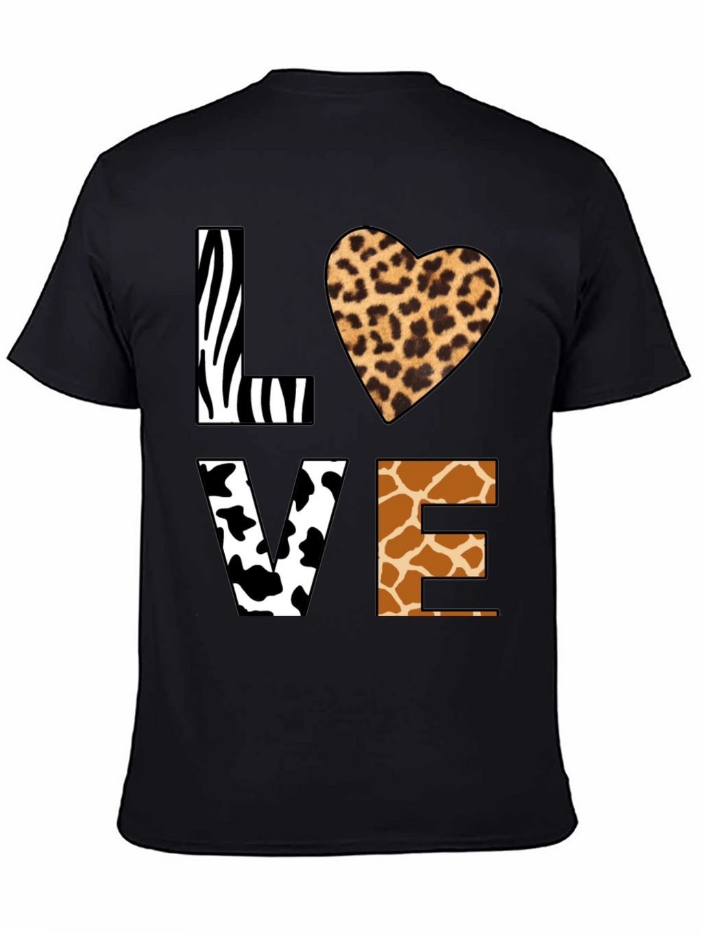 Animal Print LOVE Graphic T-Shirt