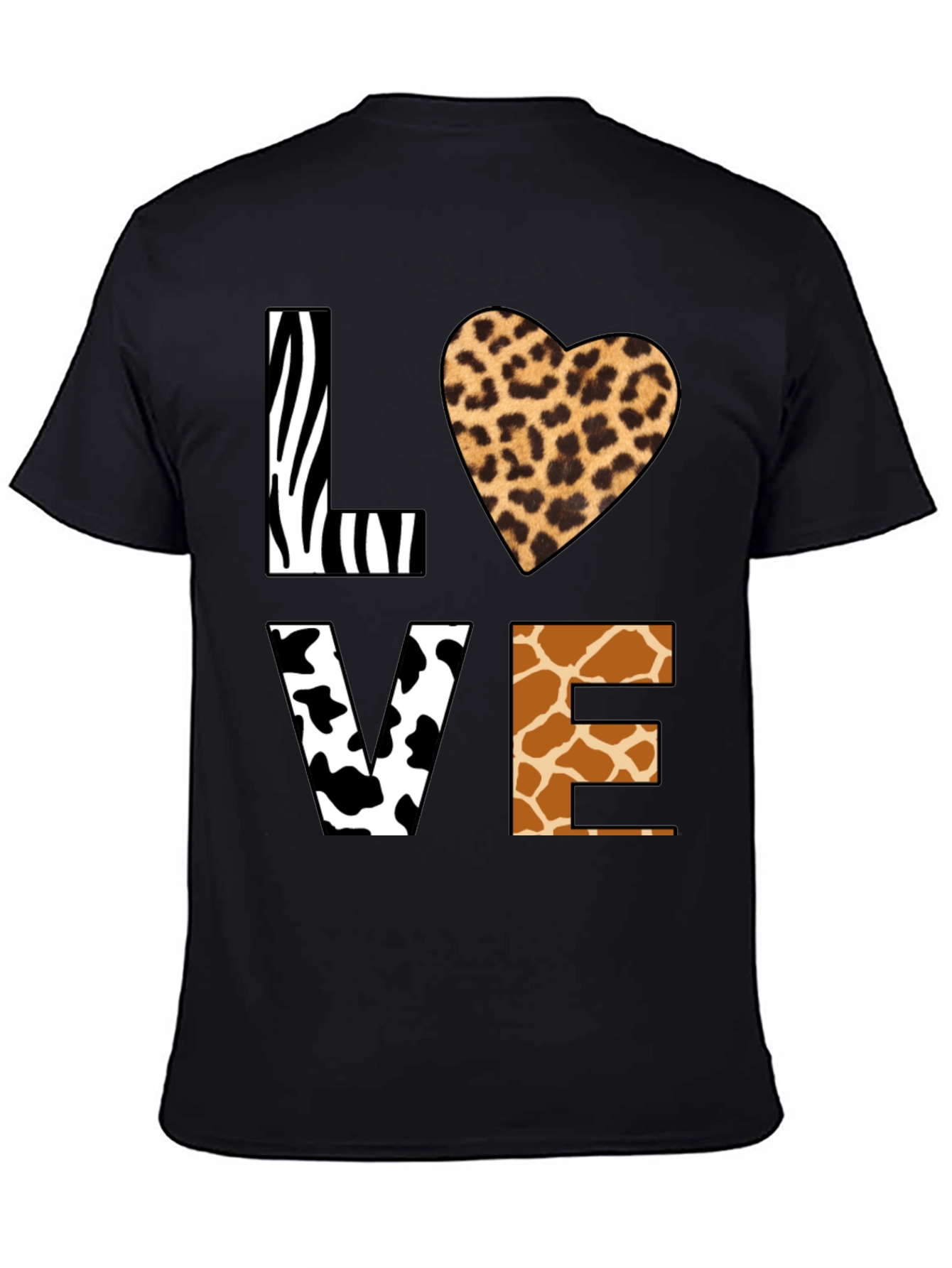 Animal Print LOVE Graphic T-Shirt