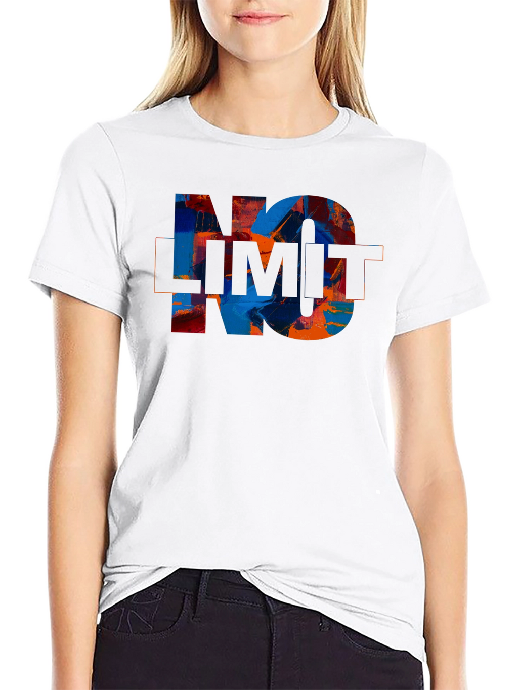No Limit Graphic Print Crew Neck T-Shirt