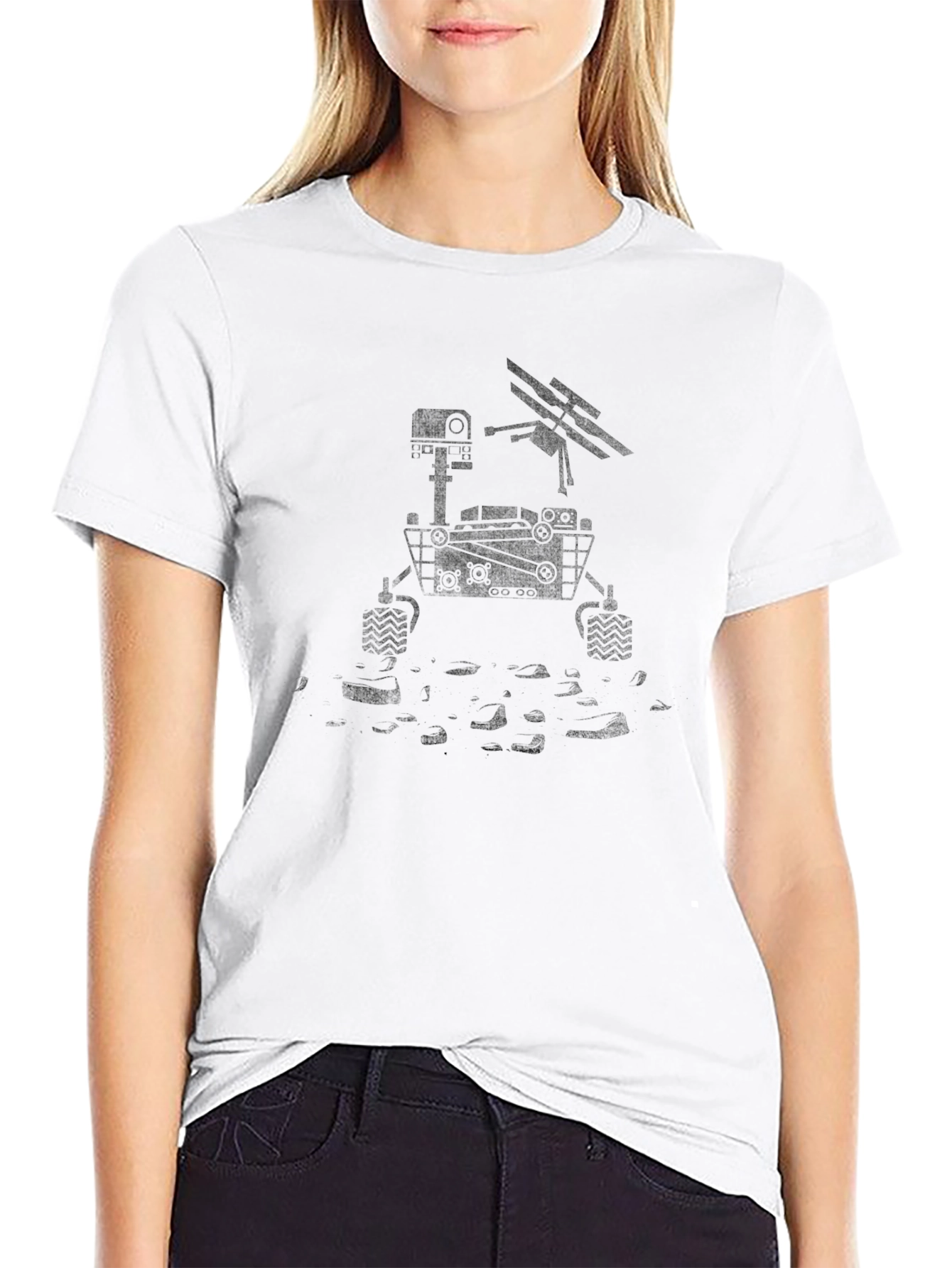 Mars Rover Graphic T-Shirt - Black