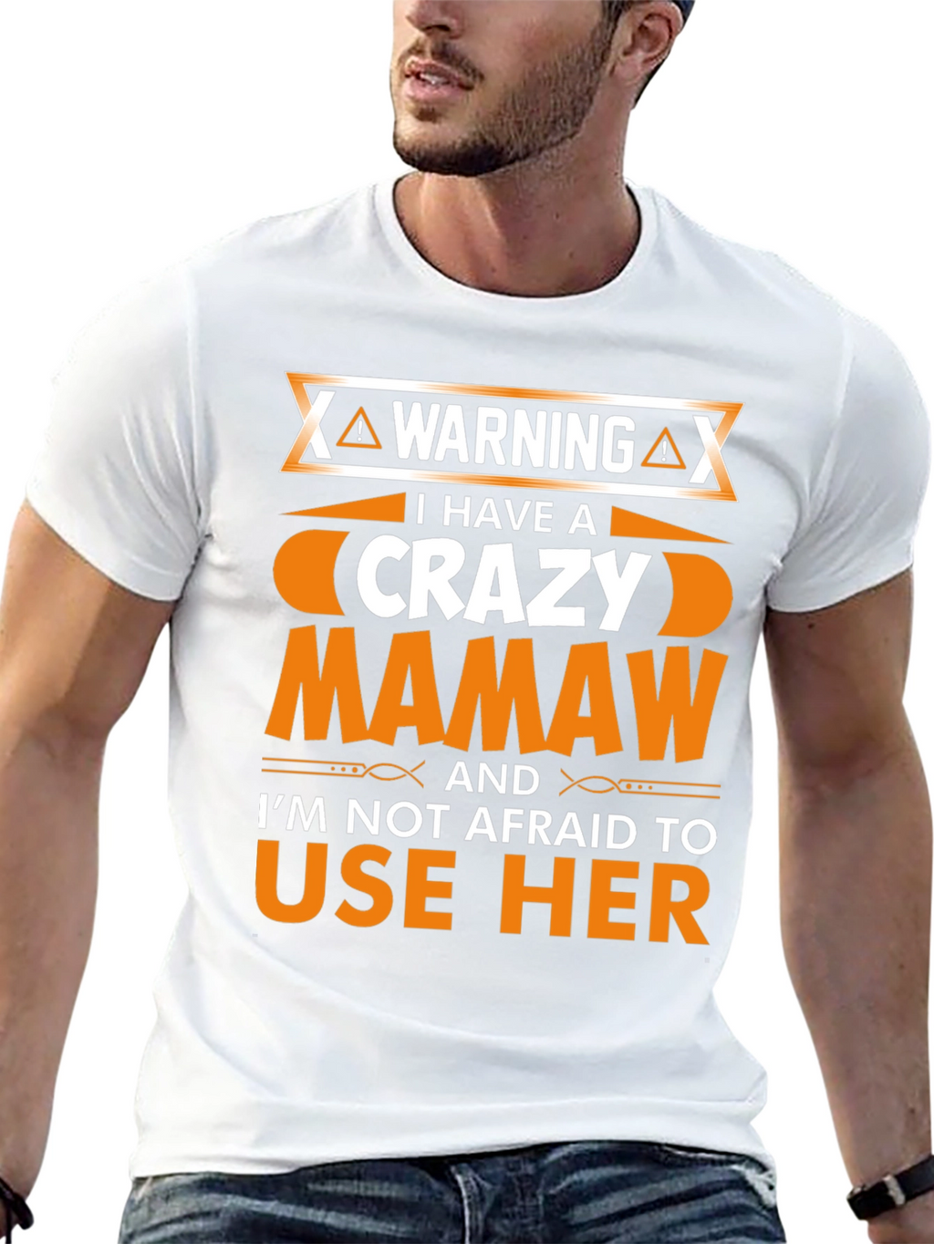 Crazy Mamaw T-Shirt - Warning Graphic Novelty Tee