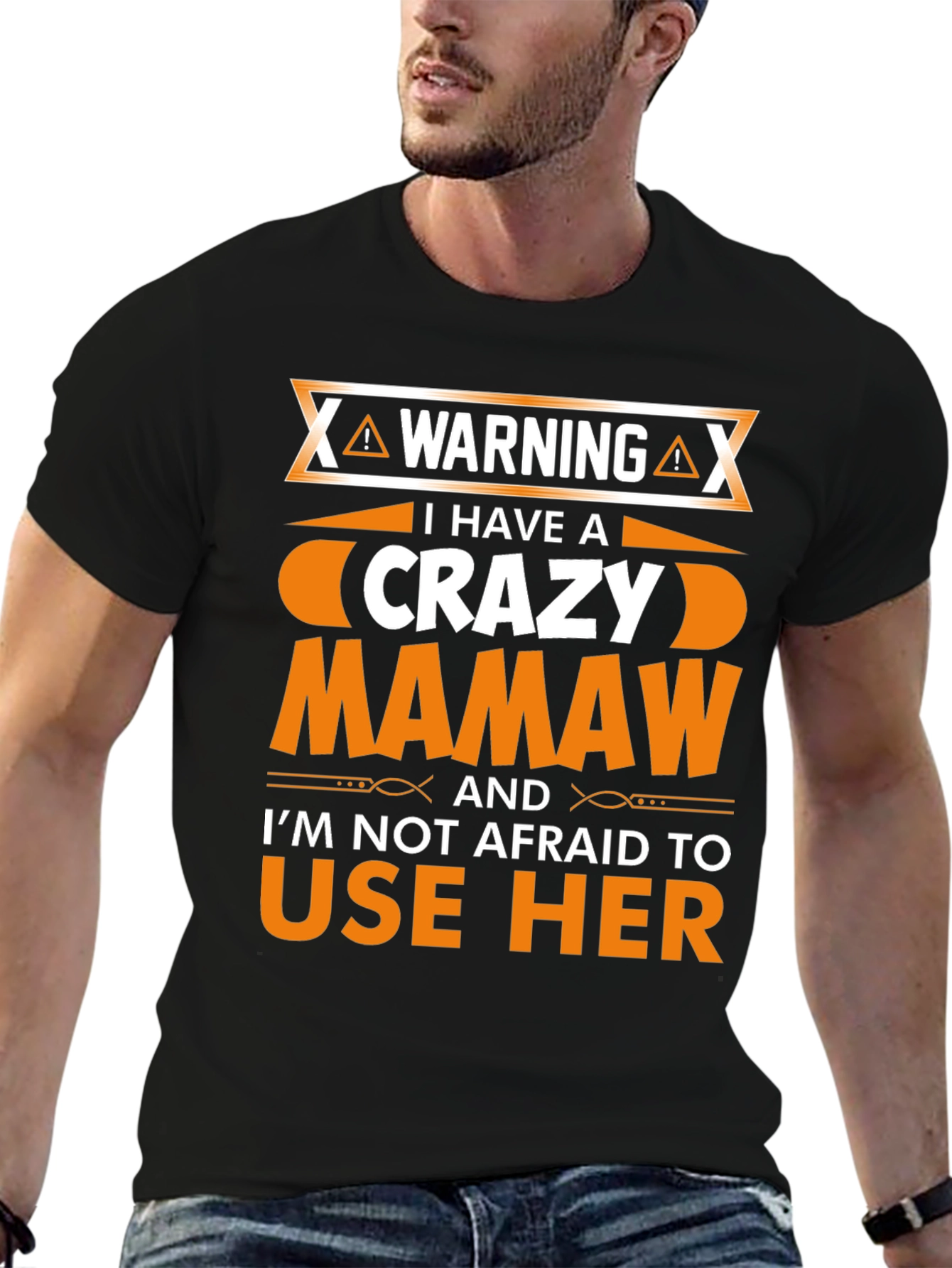 Crazy Mamaw T-Shirt - Warning Graphic Novelty Tee