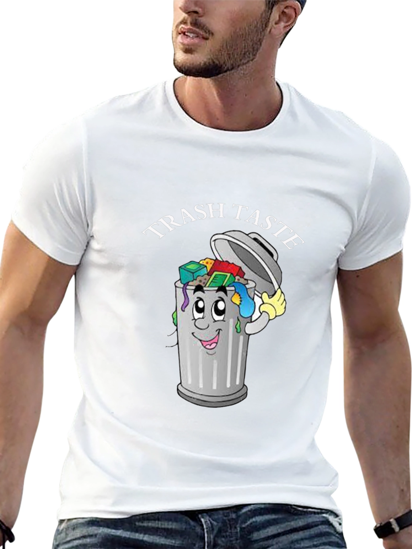 Trash Taste T-Shirt - Funny Cartoon Graphic Tee