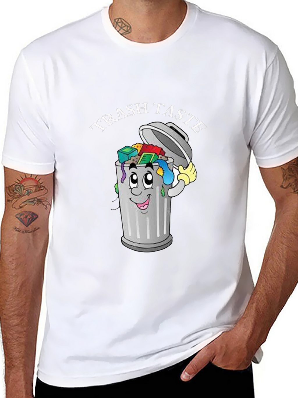 Trash Taste T-Shirt - Funny Cartoon Graphic Tee