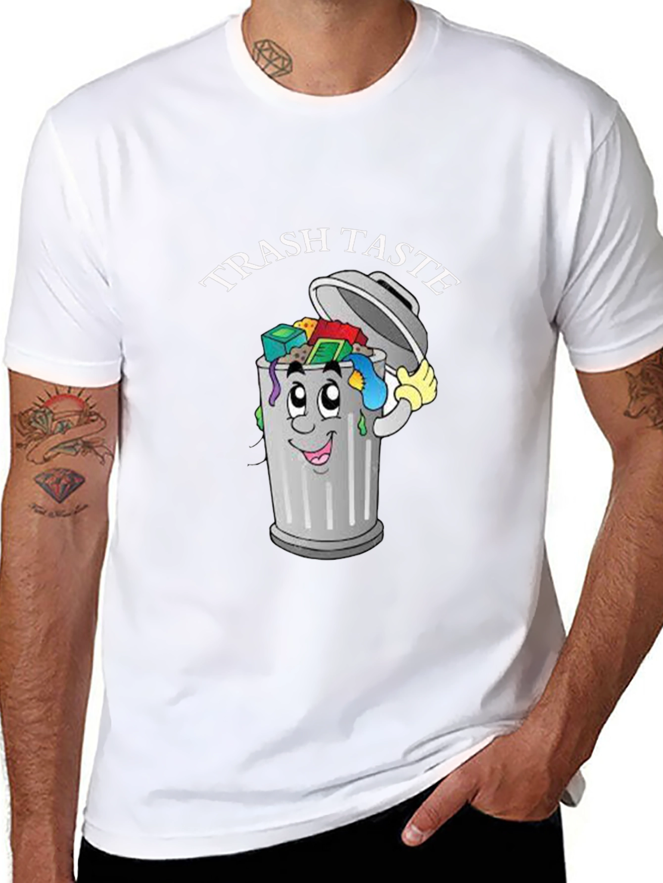Trash Taste T-Shirt - Funny Cartoon Graphic Tee