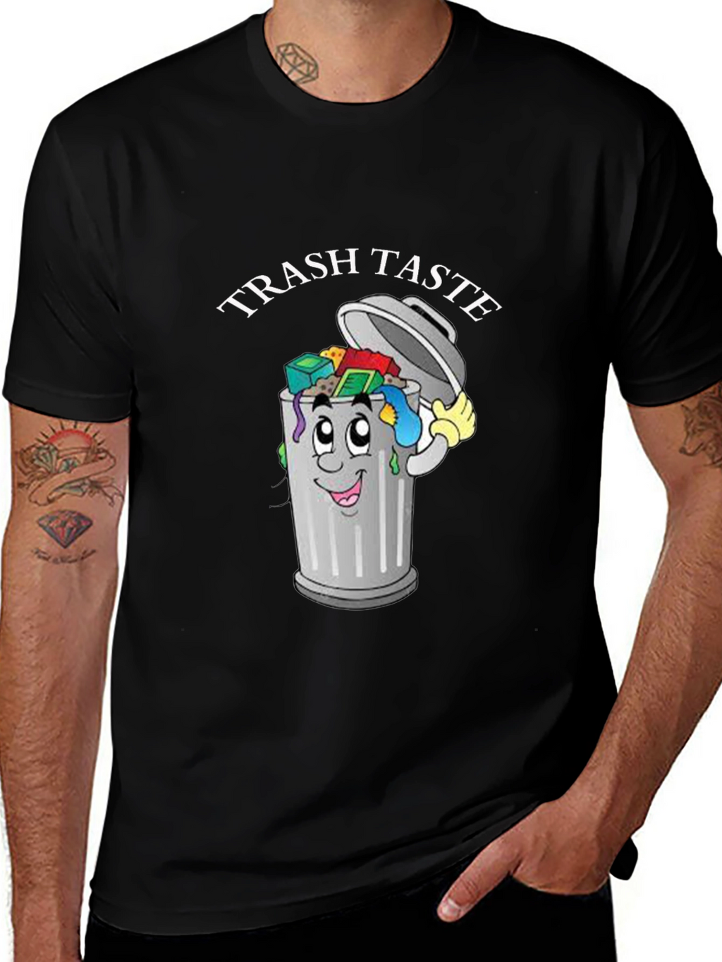 Trash Taste T-Shirt - Funny Cartoon Graphic Tee