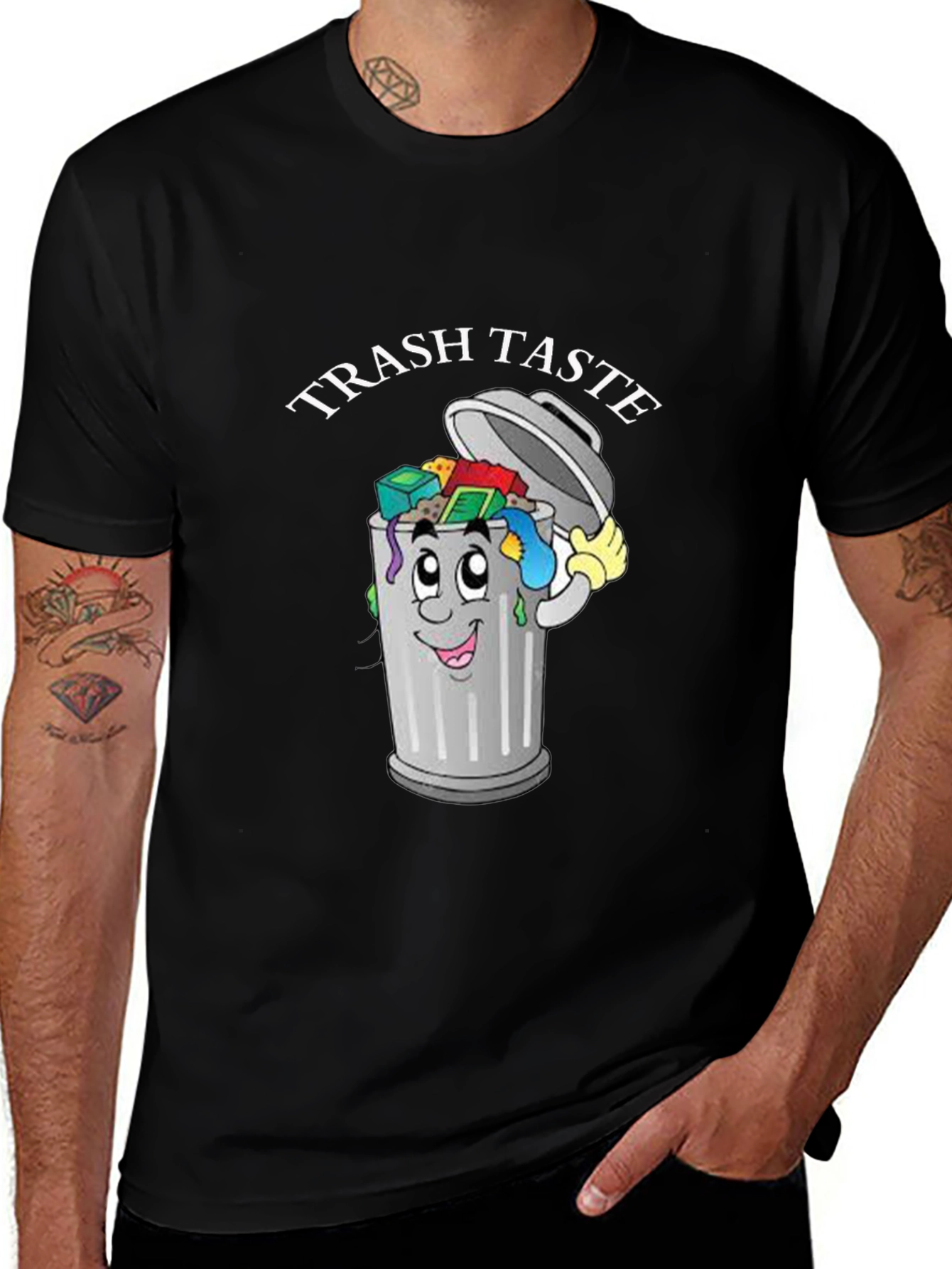 Trash Taste T-Shirt - Funny Cartoon Graphic Tee