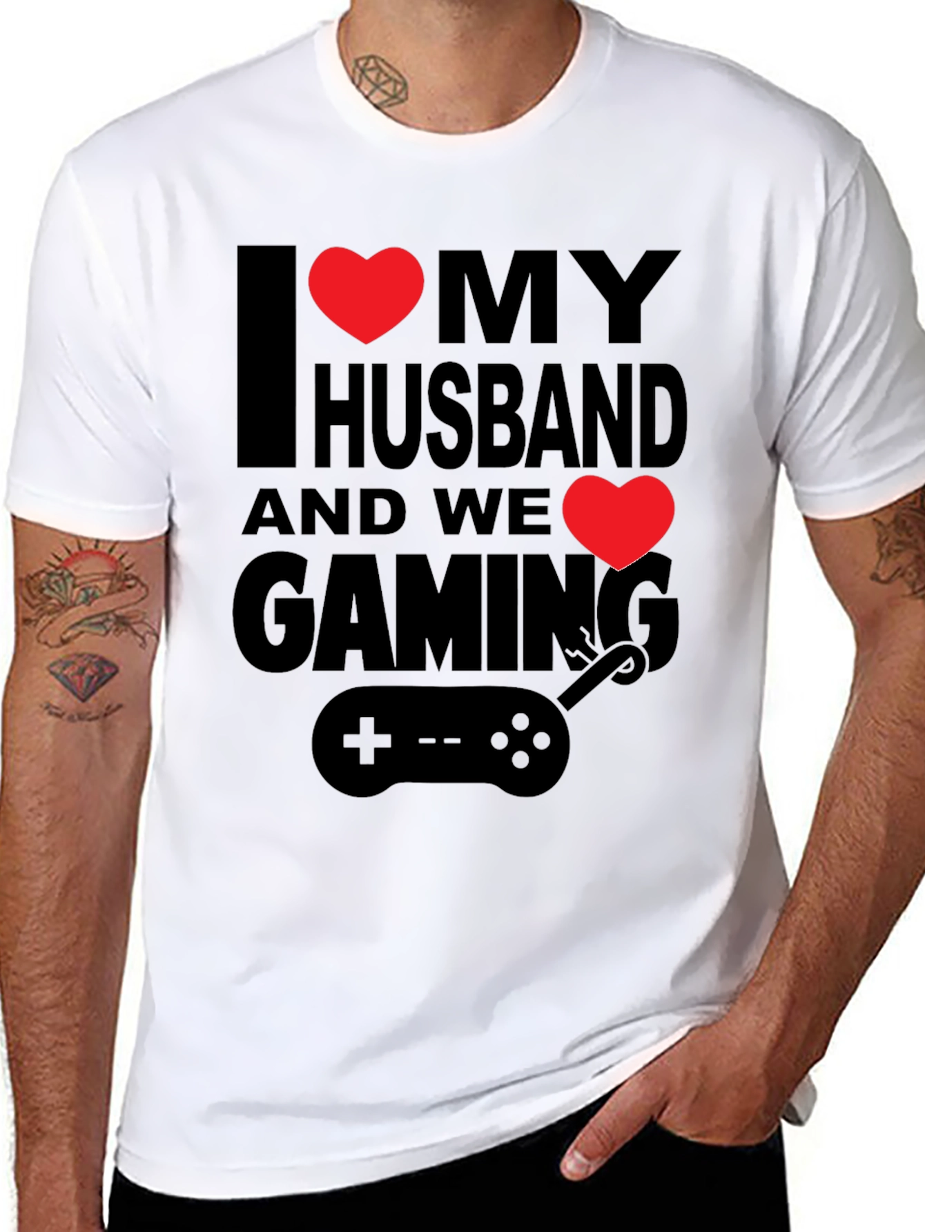 I Love My Husband Gaming T-Shirt
