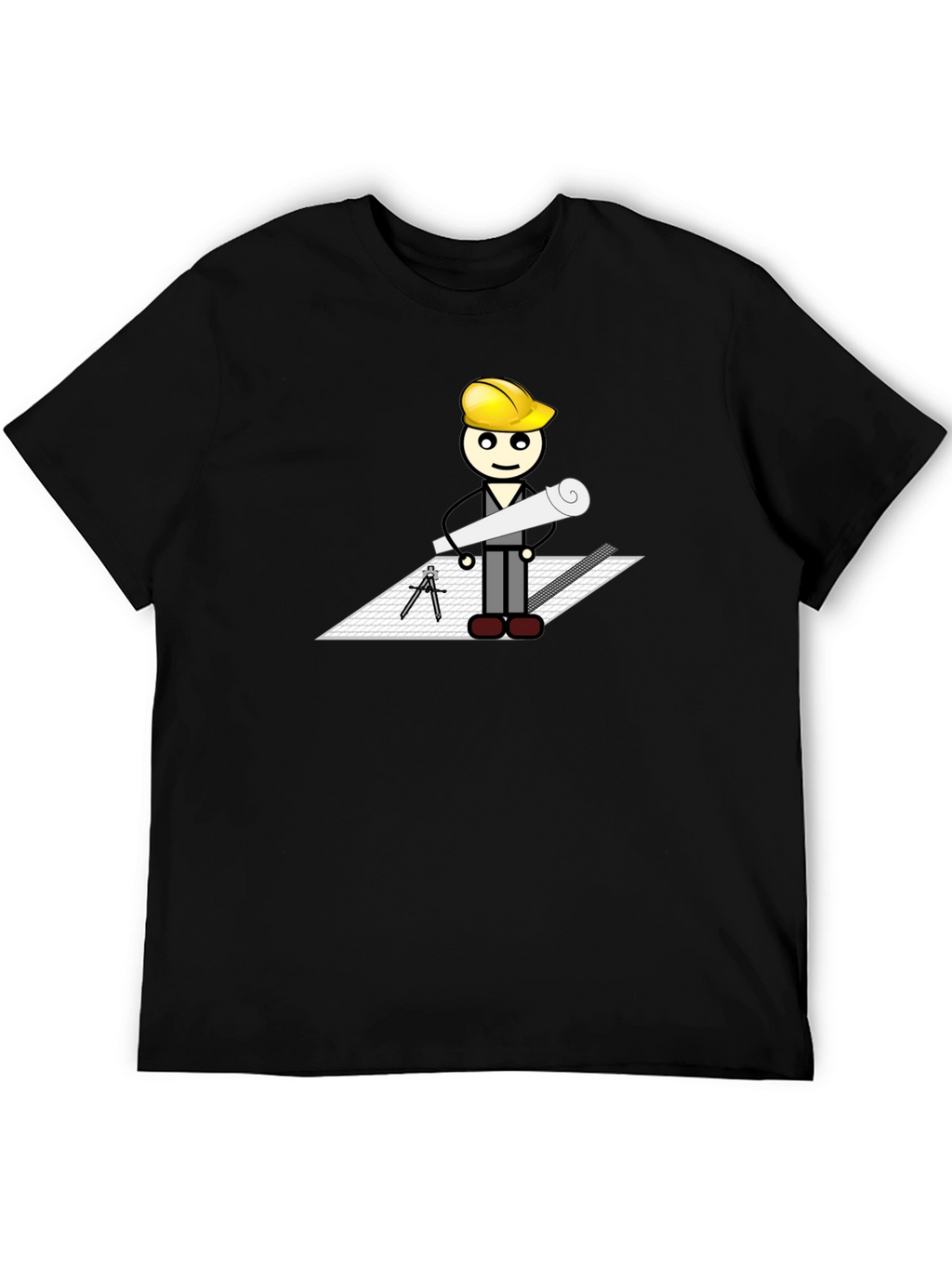 Architect Cartoon Graphic T-Shirt