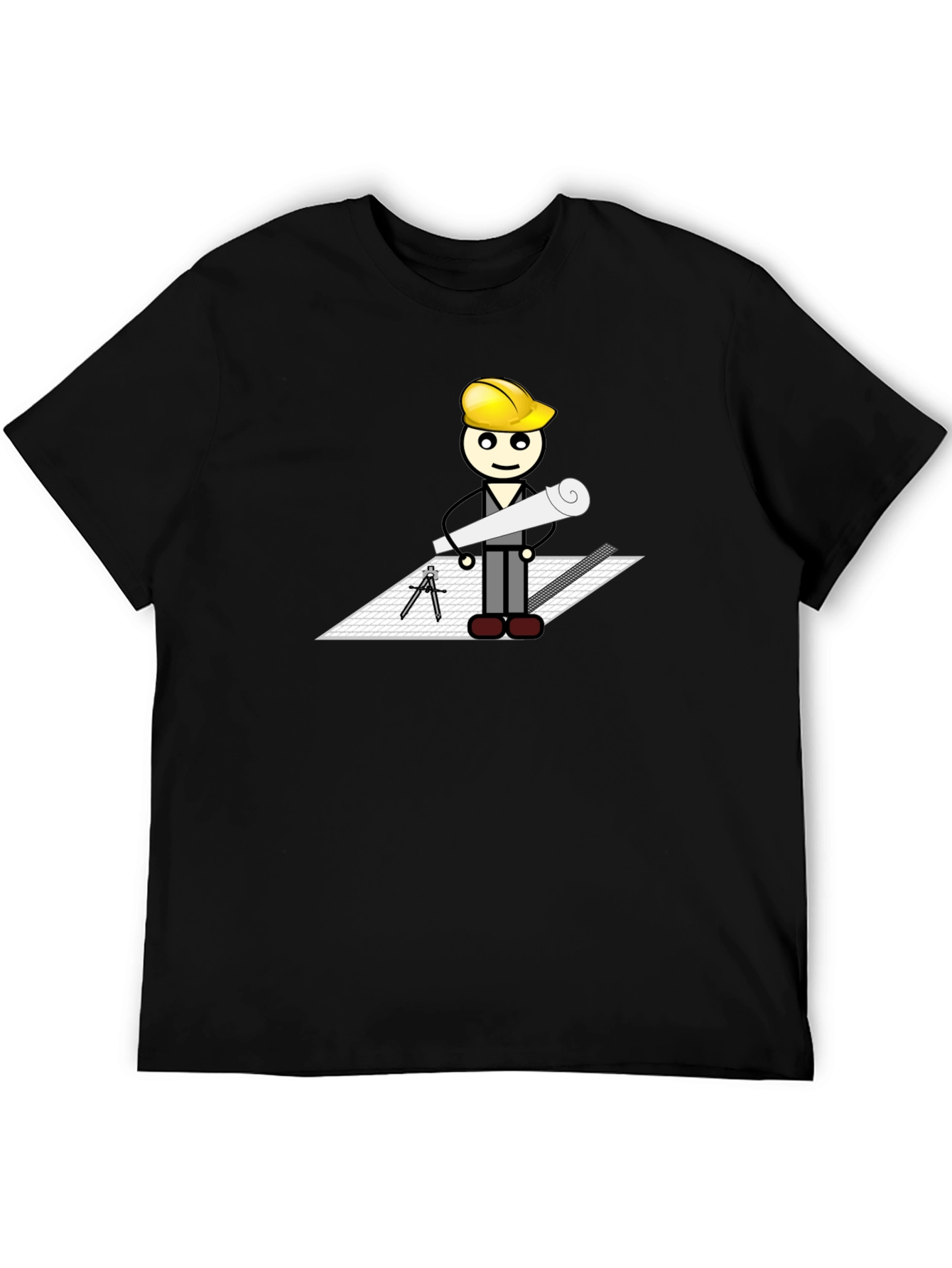 Architect Cartoon Graphic T-Shirt