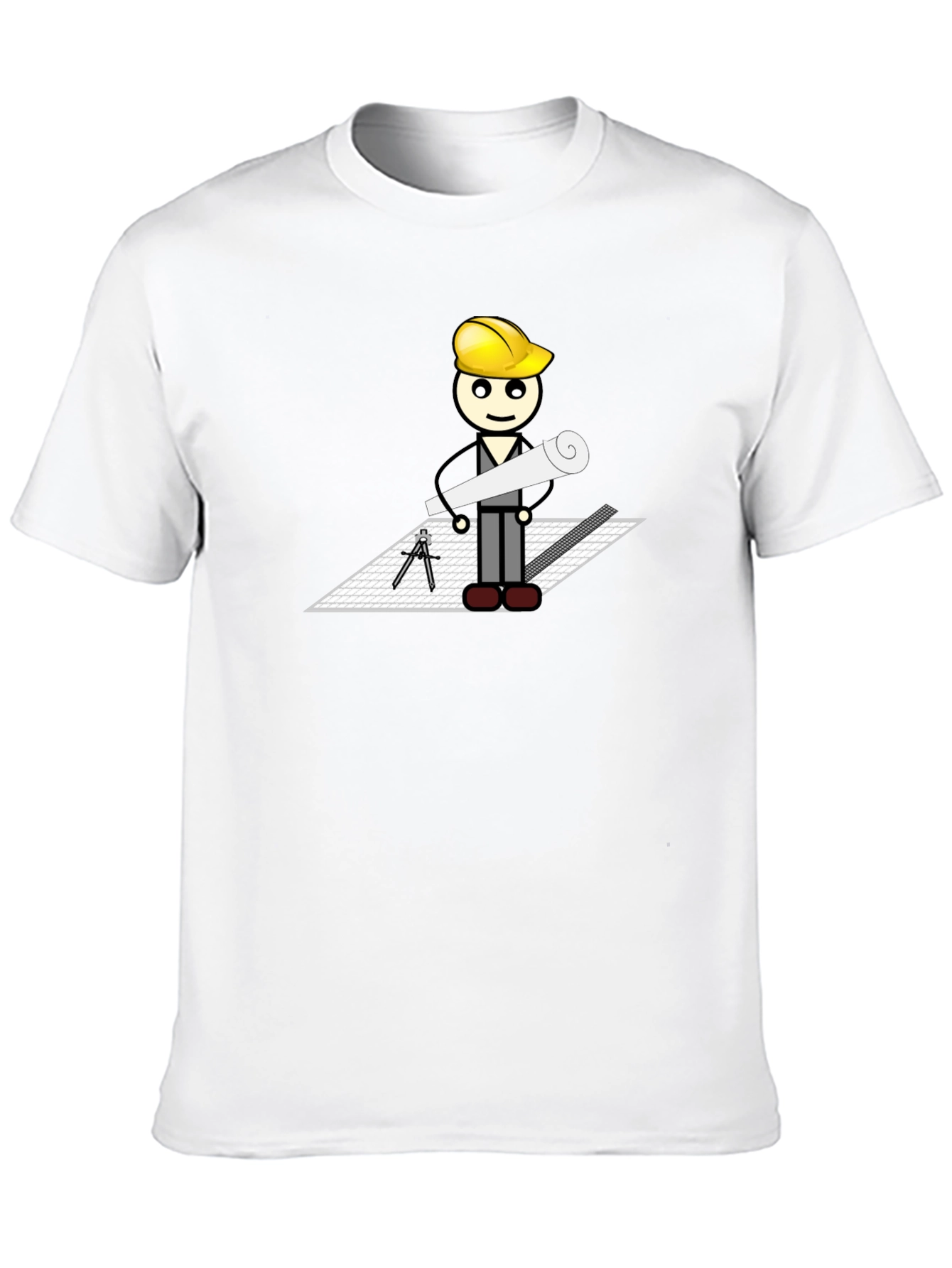 Architect Cartoon Graphic T-Shirt