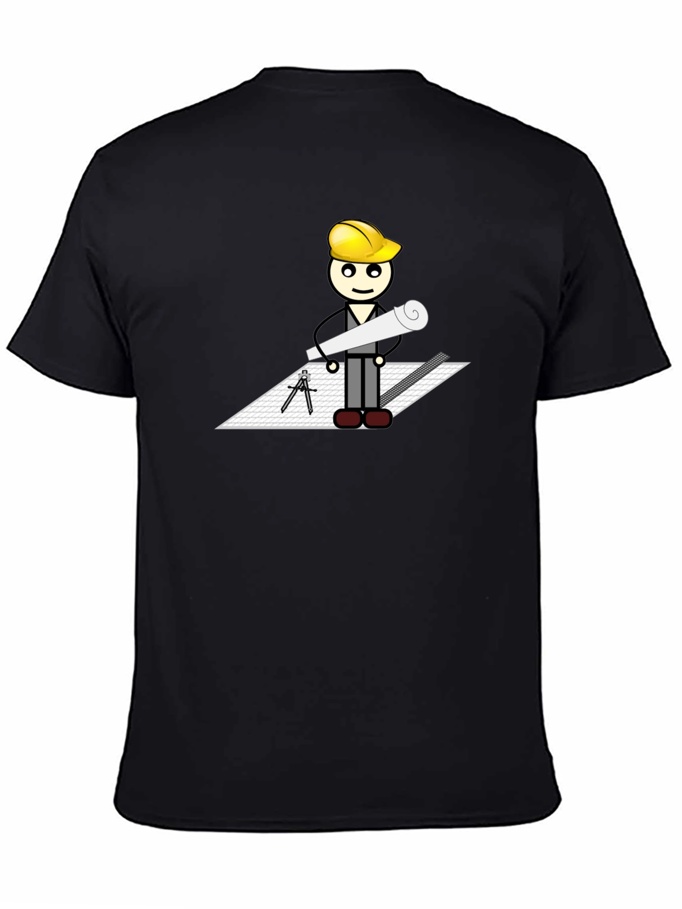 Architect Cartoon Graphic T-Shirt