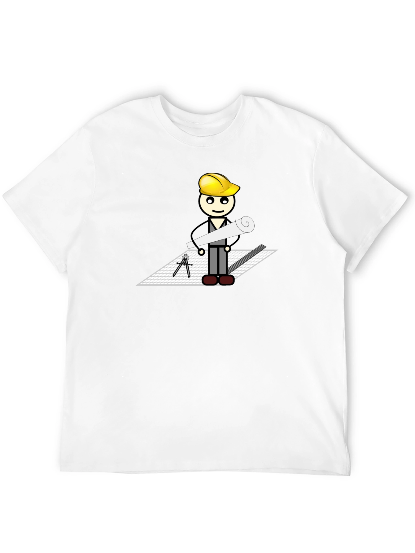 Architect Cartoon Graphic T-Shirt