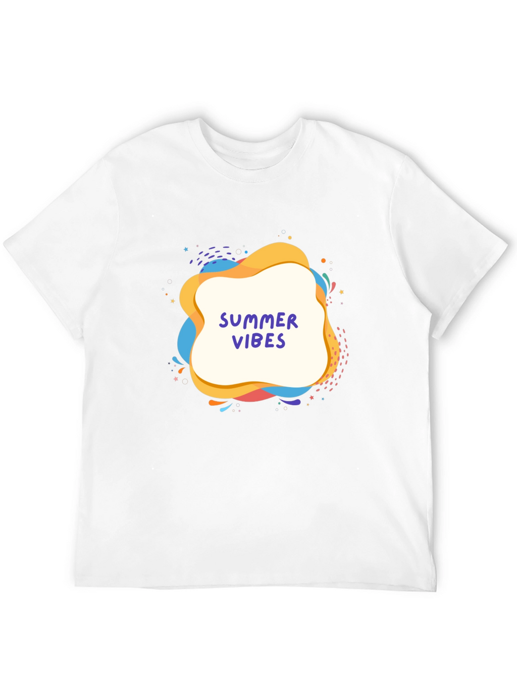Summer Vibes Graphic Tee - Black Casual T-Shirt
