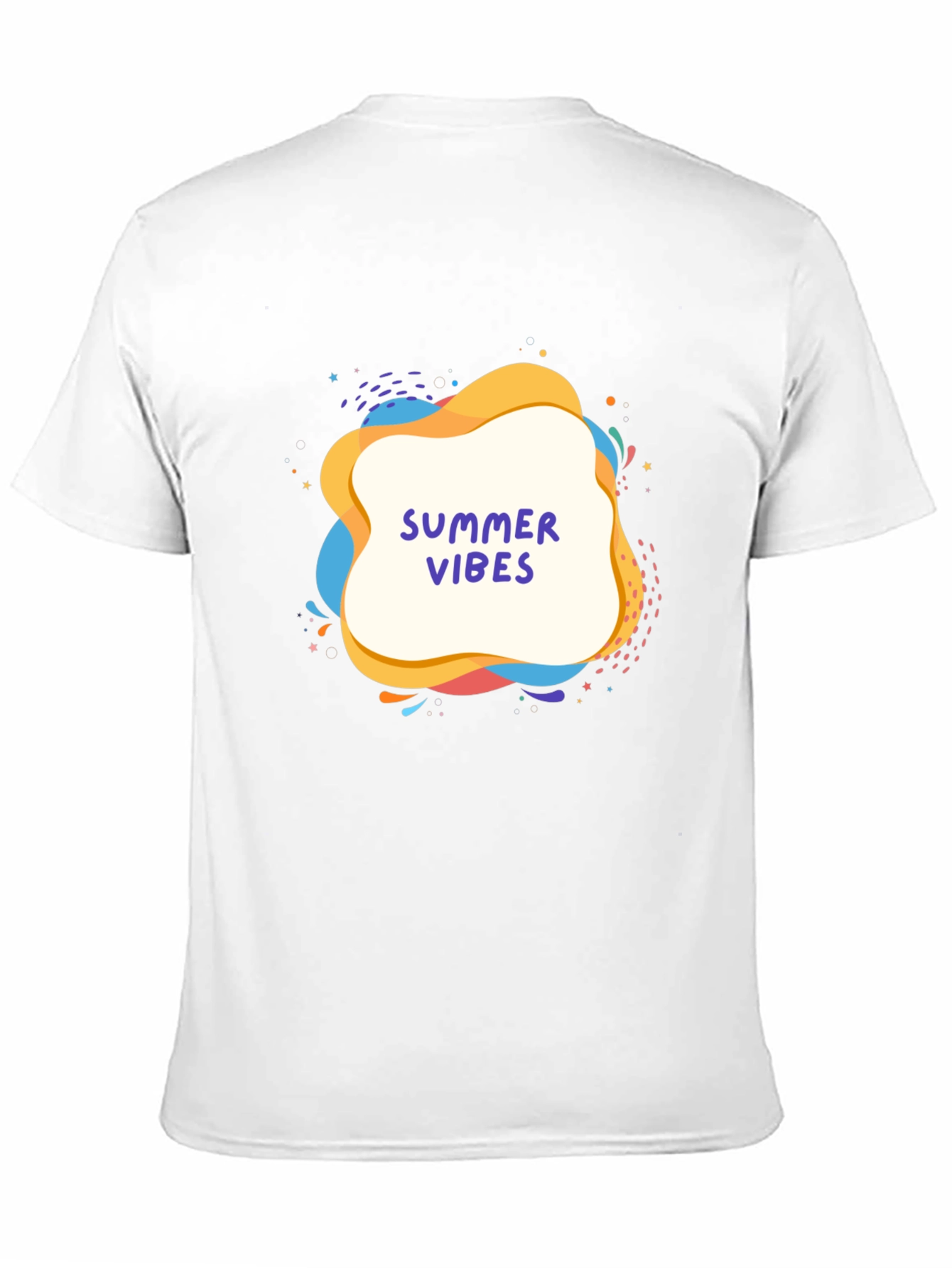 Summer Vibes Graphic Tee - Black Casual T-Shirt