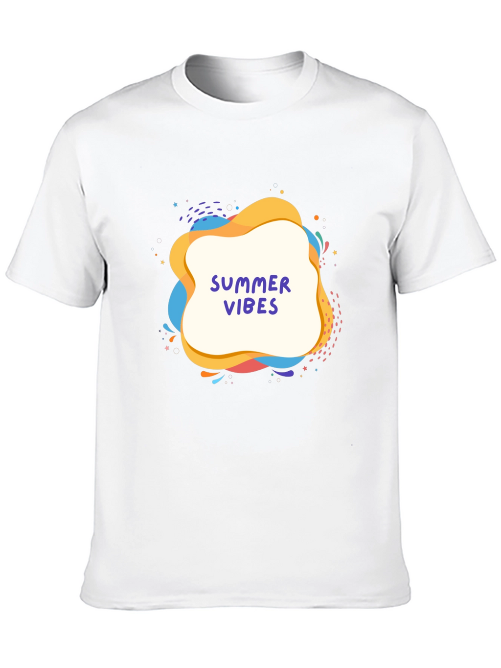 Summer Vibes Graphic Tee - Black Casual T-Shirt