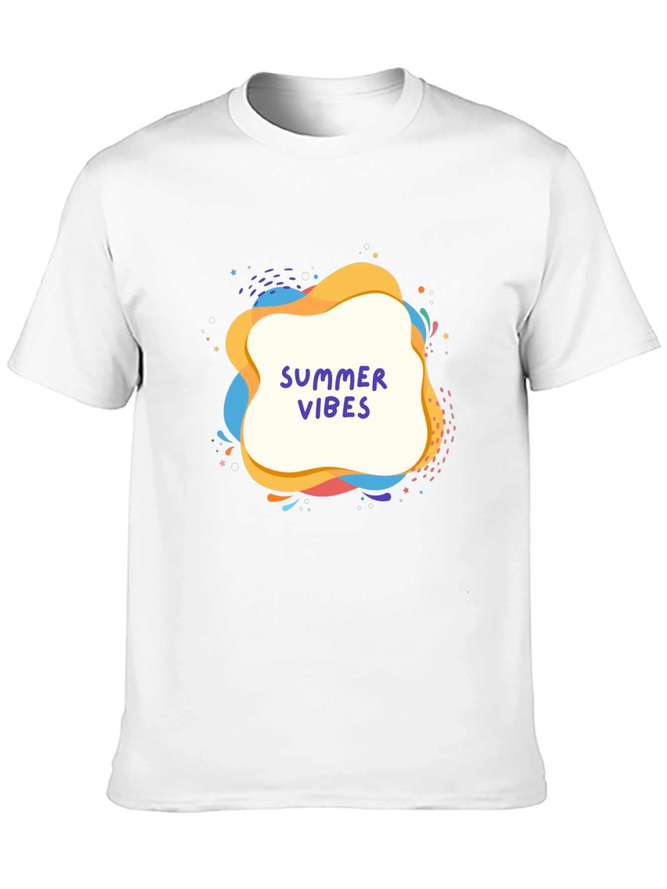Summer Vibes Graphic Tee - Black Casual T-Shirt