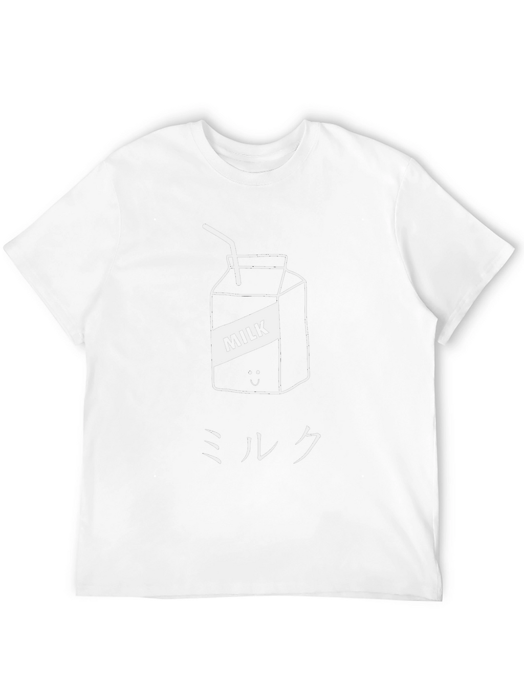 Cute Milk Carton Graphic Tee - Black
