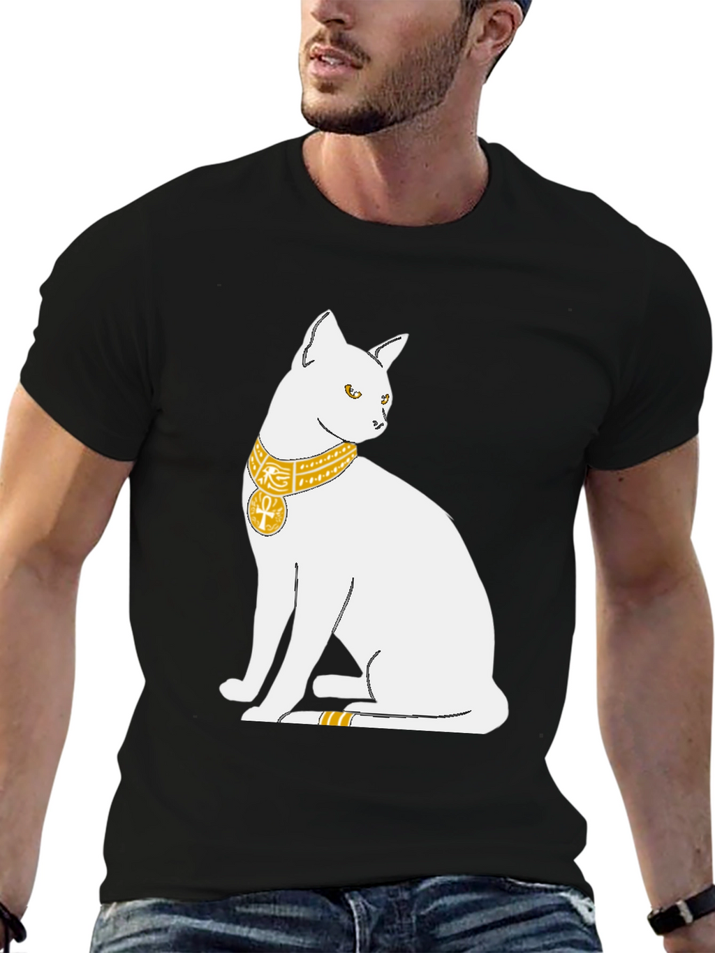 Egyptian Cat T-Shirt - Bastet Goddess Design
