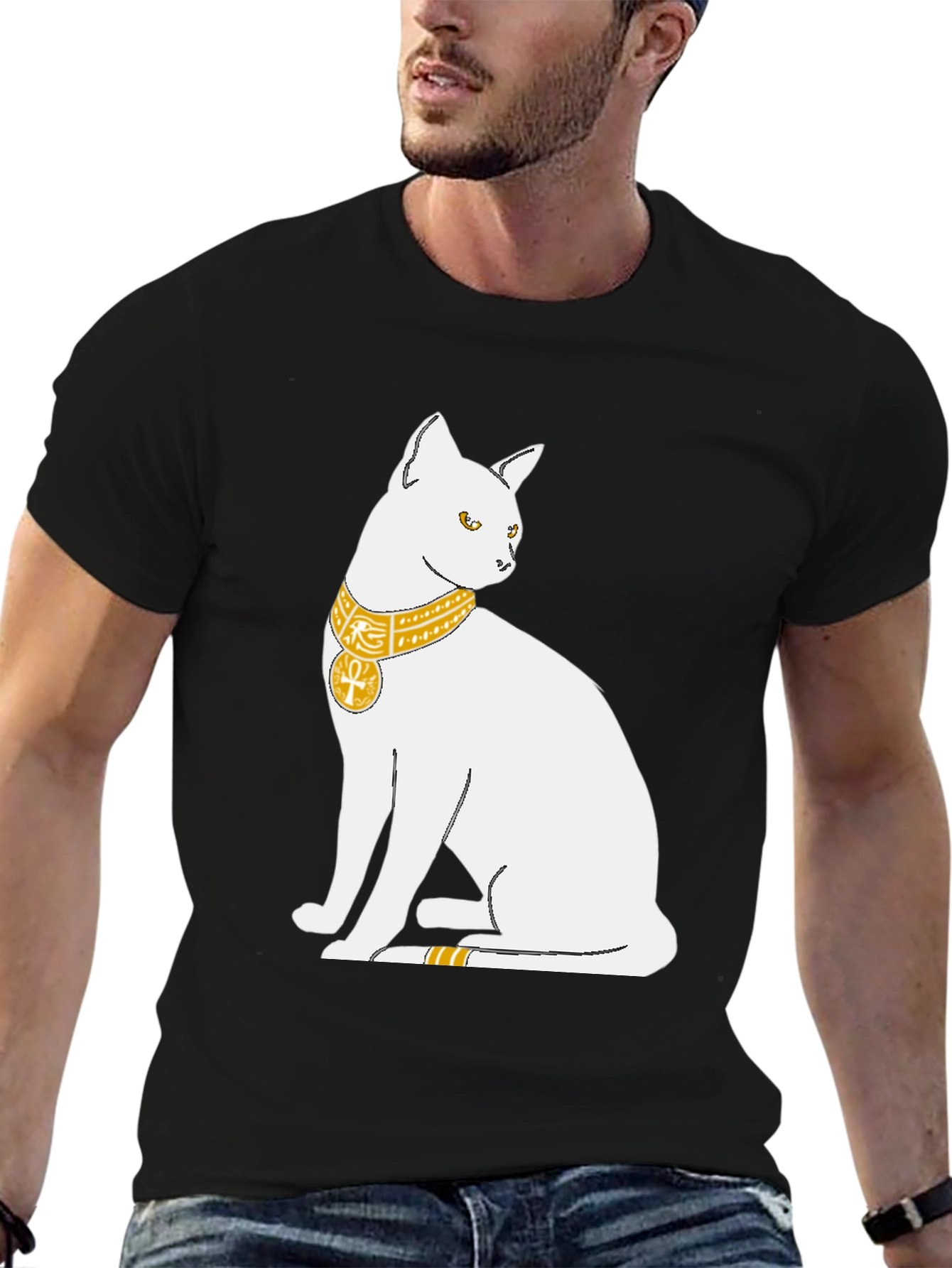 Egyptian Cat T-Shirt - Bastet Goddess Design