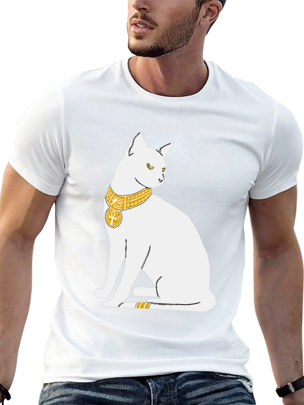 Egyptian Cat T-Shirt - Bastet Goddess Design