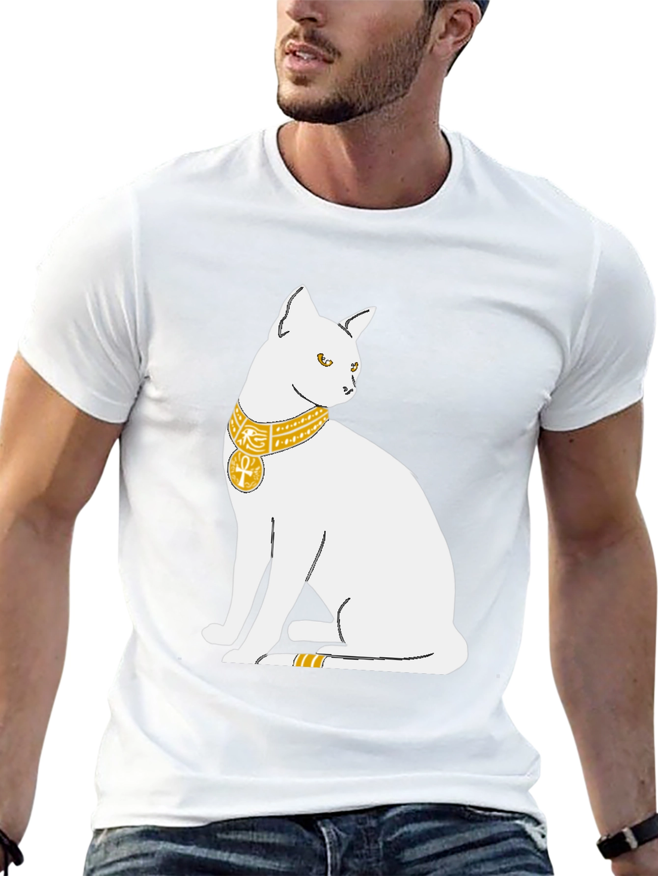 Egyptian Cat T-Shirt - Bastet Goddess Design