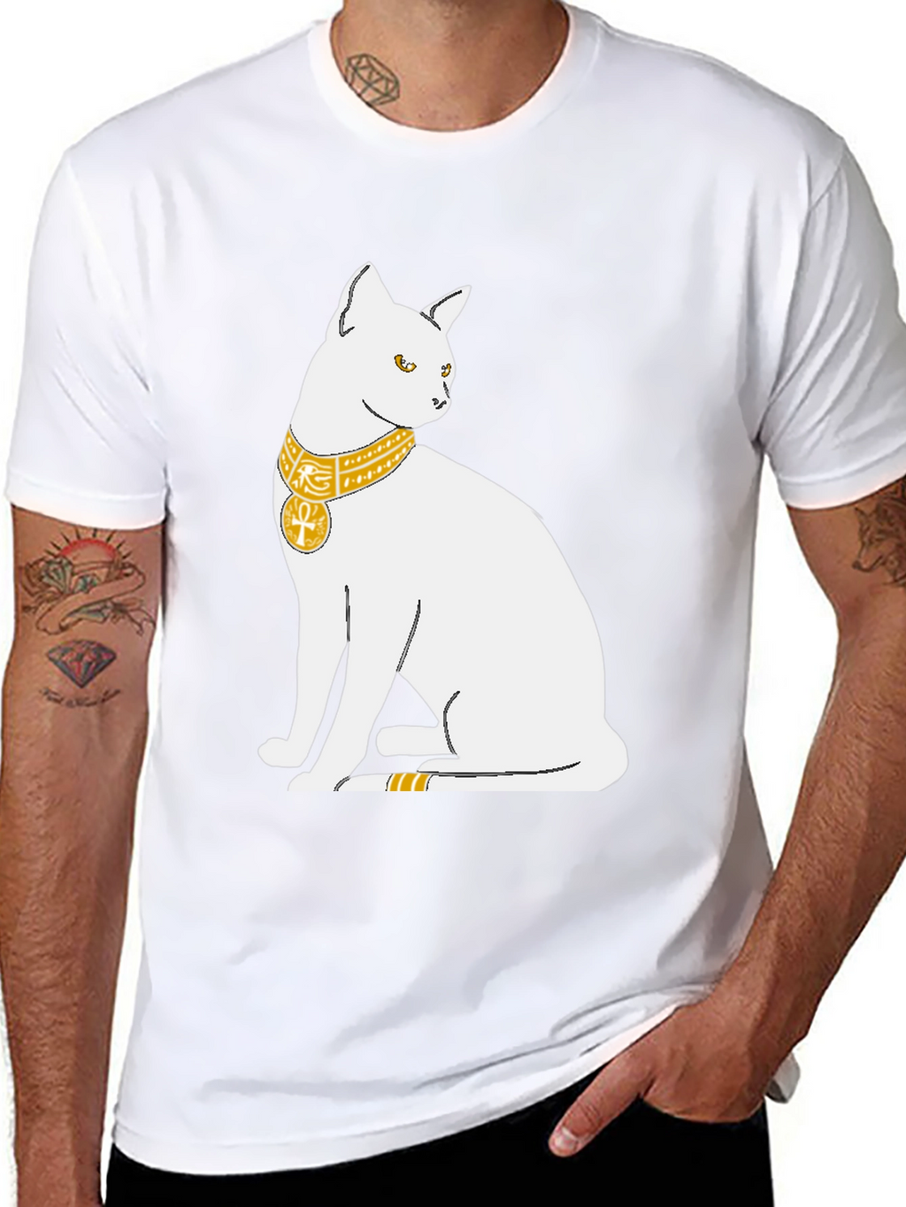 Egyptian Cat T-Shirt - Bastet Goddess Design