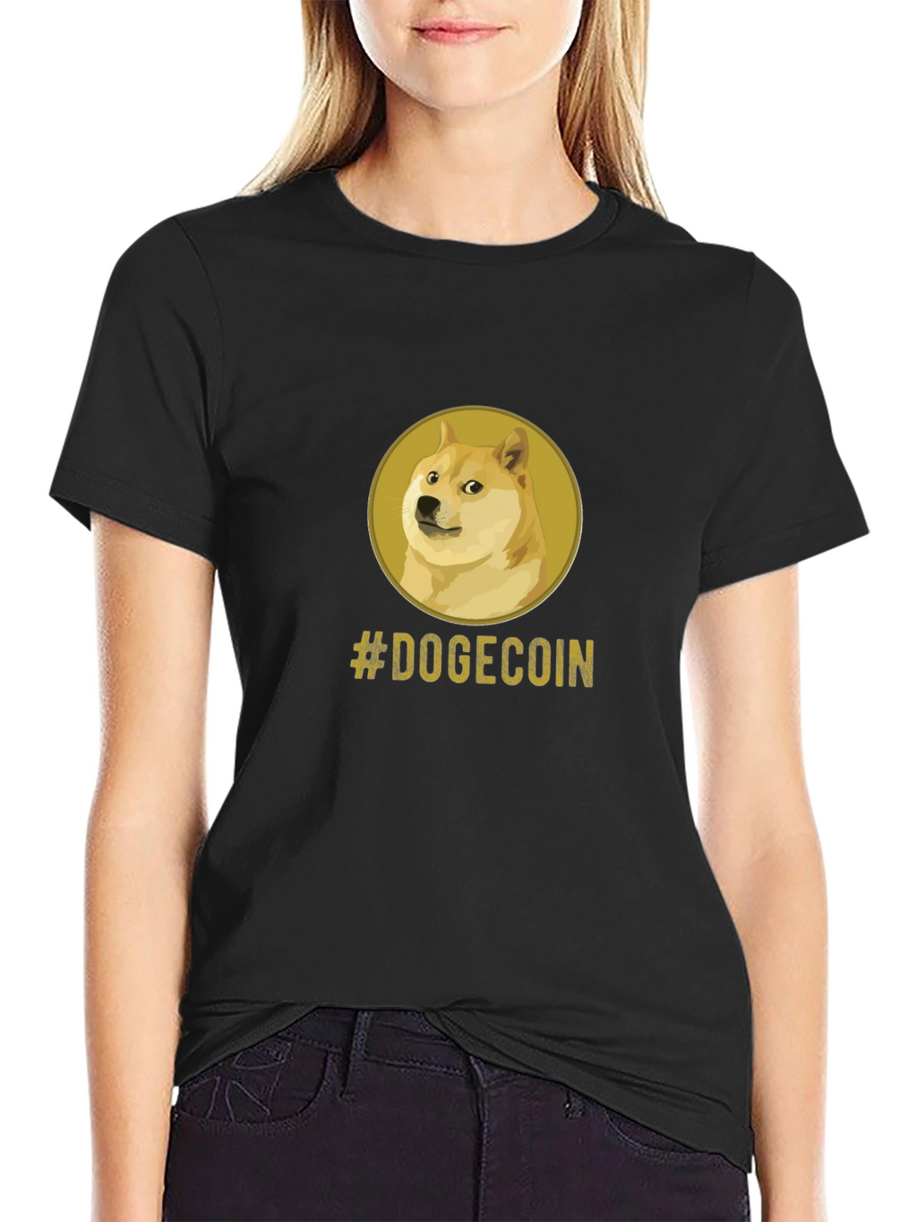 Dogecoin Meme Black T-Shirt - Crypto Currency Tee