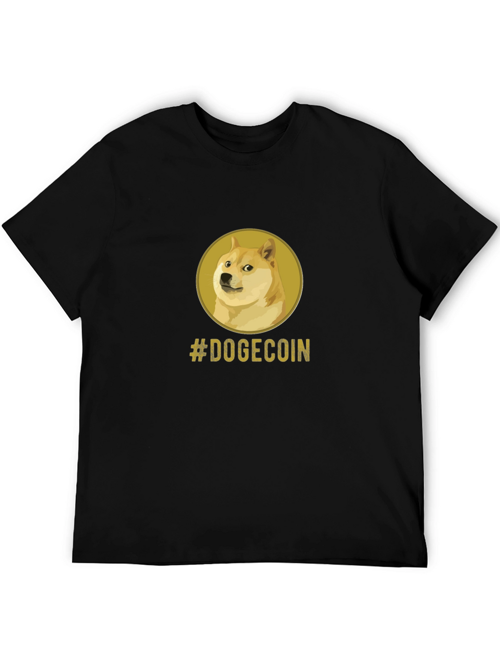 Dogecoin Meme Black T-Shirt - Crypto Currency Tee