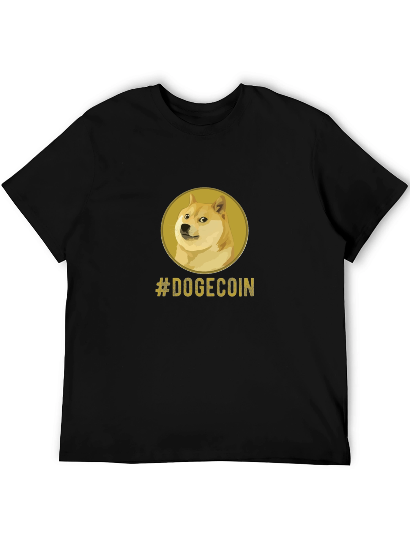 Dogecoin Meme Black T-Shirt - Crypto Currency Tee