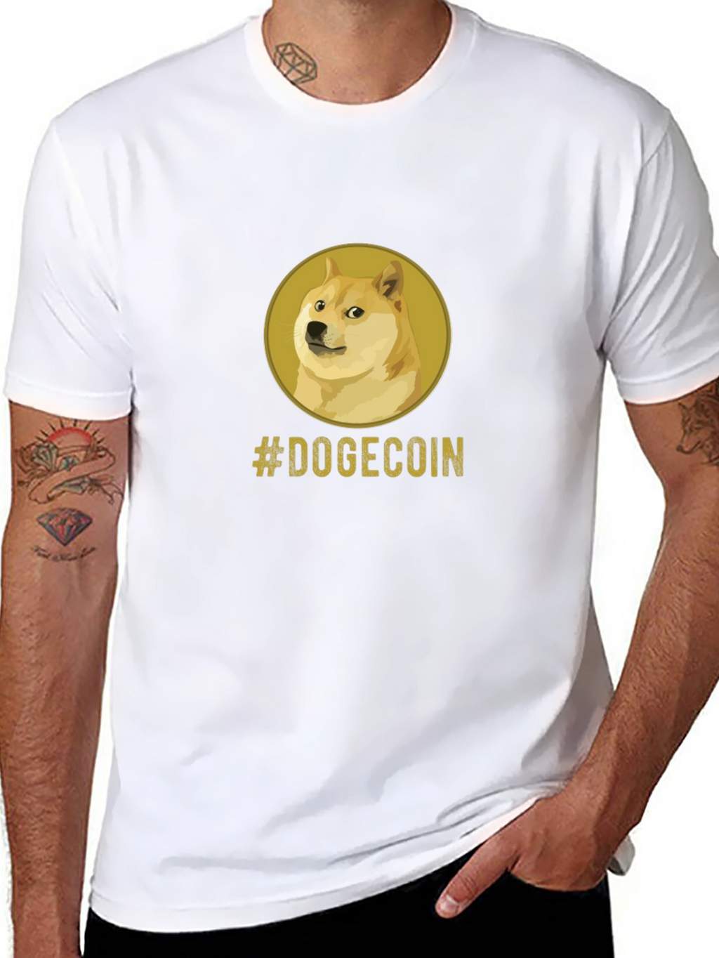 Dogecoin Meme Black T-Shirt - Crypto Currency Tee
