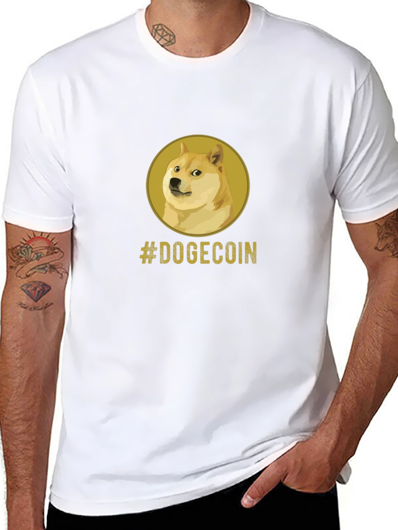 Dogecoin Meme Black T-Shirt - Crypto Currency Tee