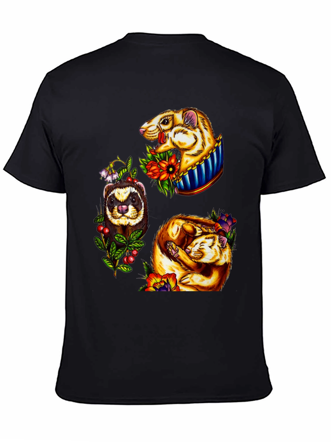 Ferret Graphic T-Shirt - Stylish Animal Tee