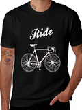 Ride Bicycle Graphic Tee - Cool Cycling Shirt