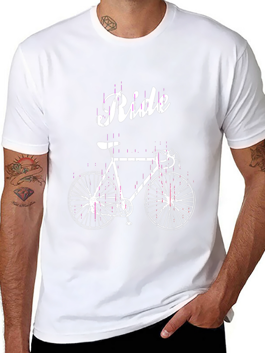 Ride Bicycle Graphic Tee - Cool Cycling Shirt