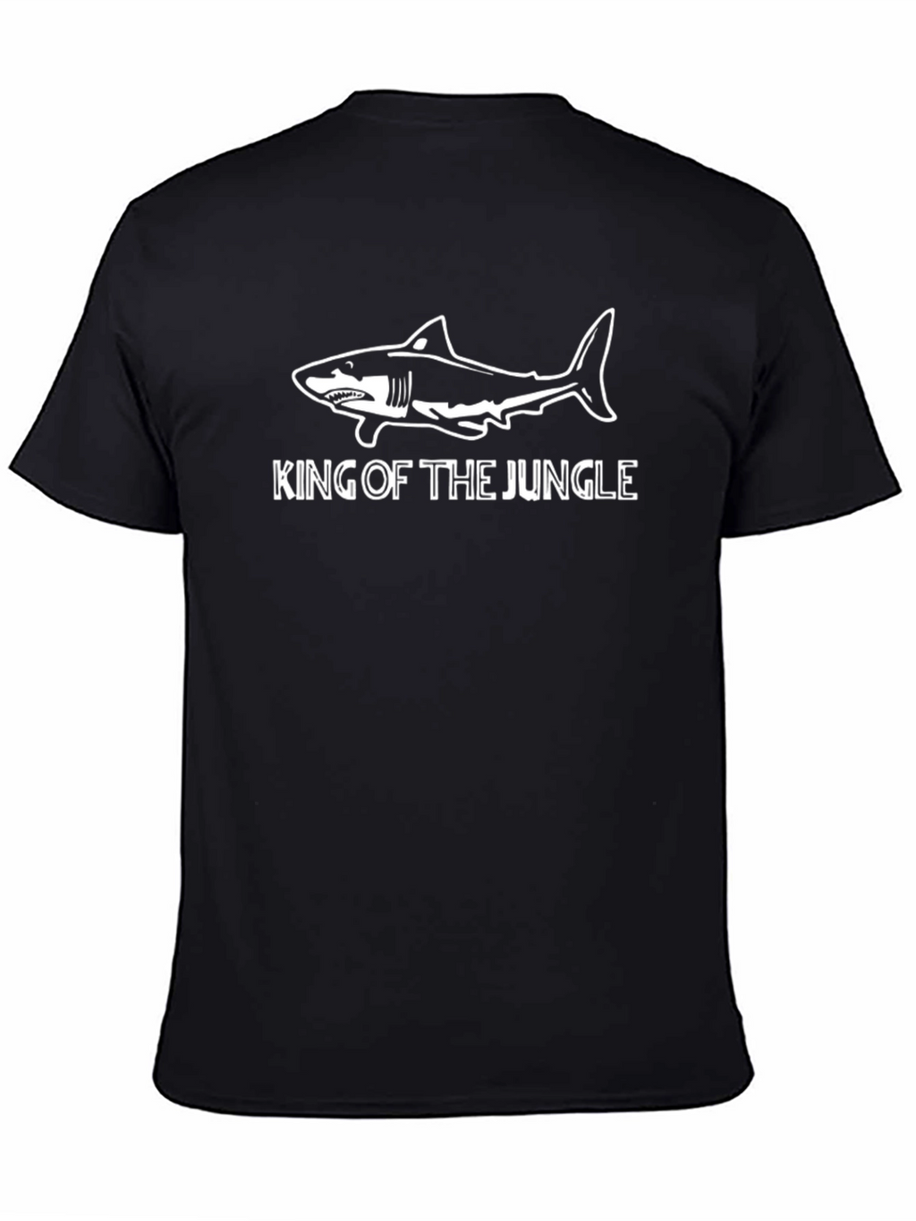 King of the Jungle Shark Graphic Tee - Black