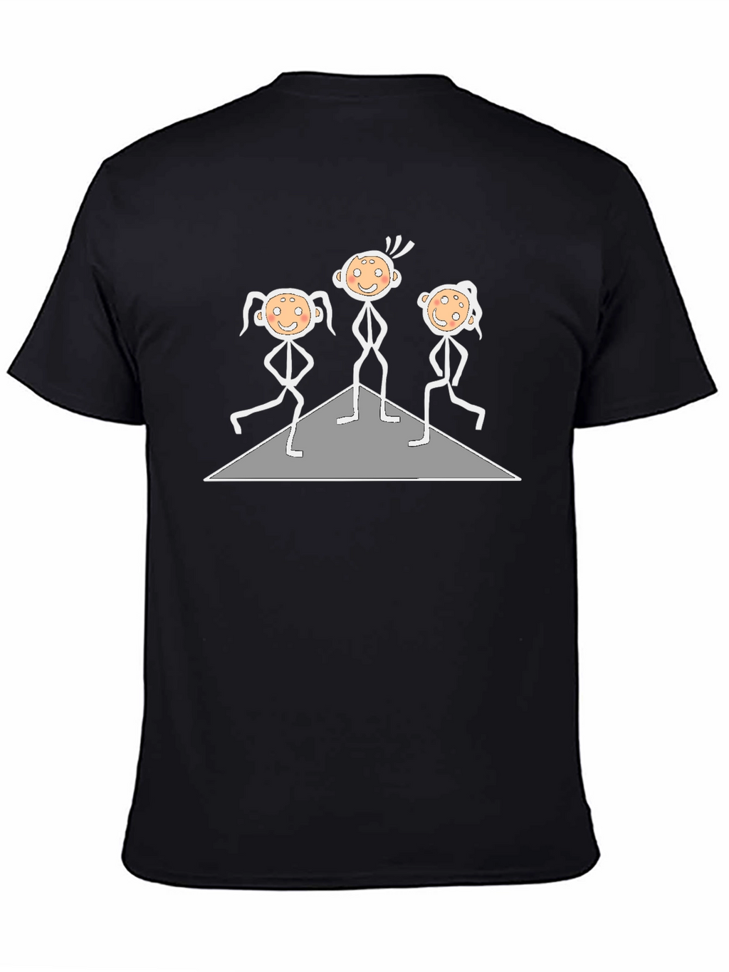 Stick Figure Band T-Shirt - Black Cotton Tee