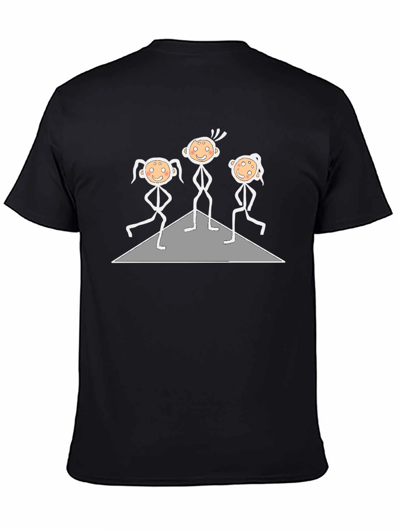Stick Figure Band T-Shirt - Black Cotton Tee