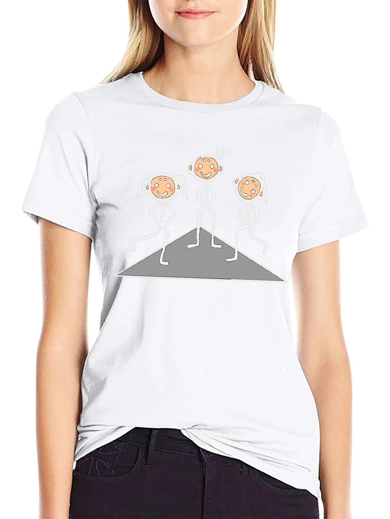 Stick Figure Band T-Shirt - Black Cotton Tee