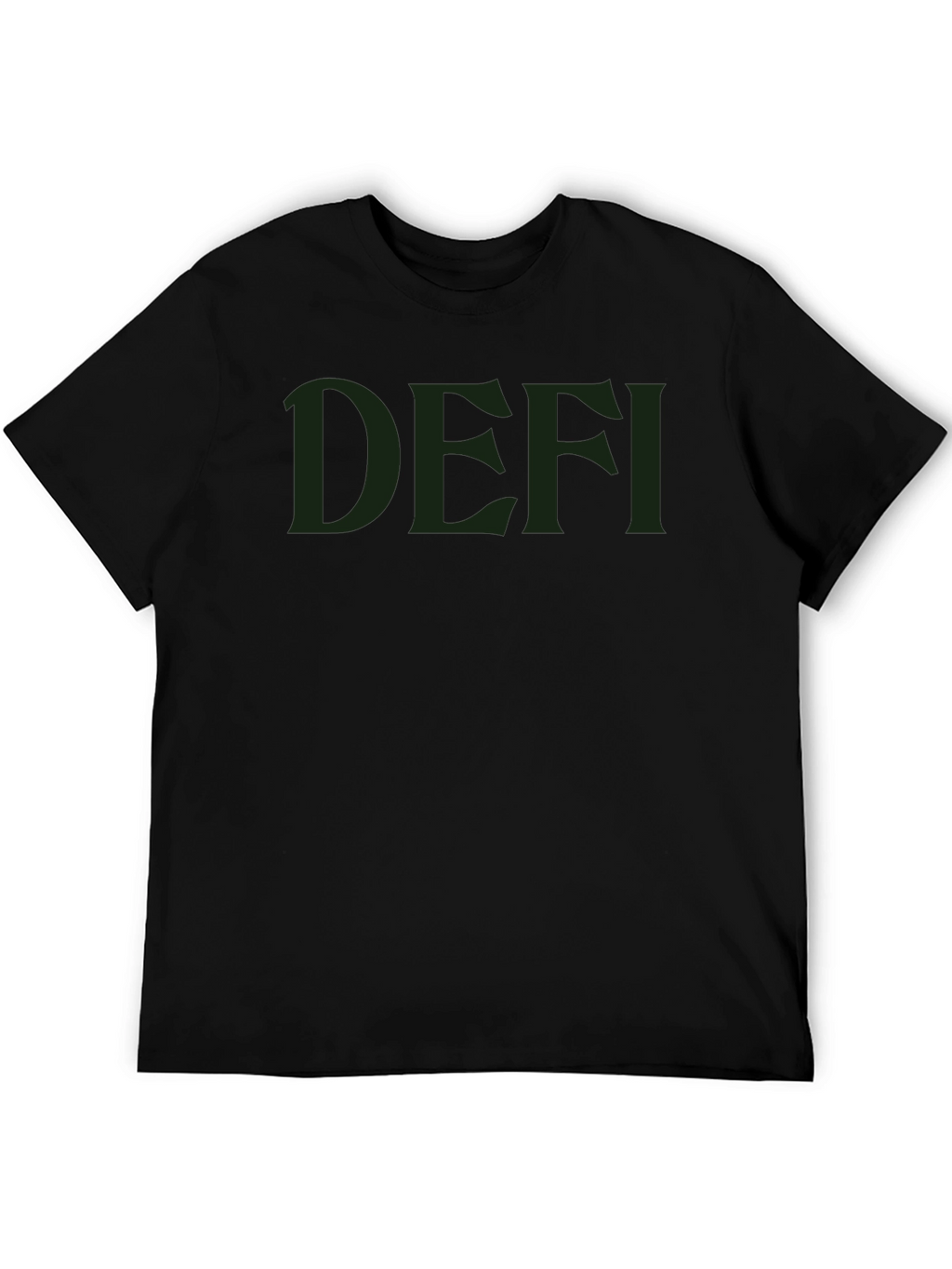 DEFI Black Tee - Modern Style