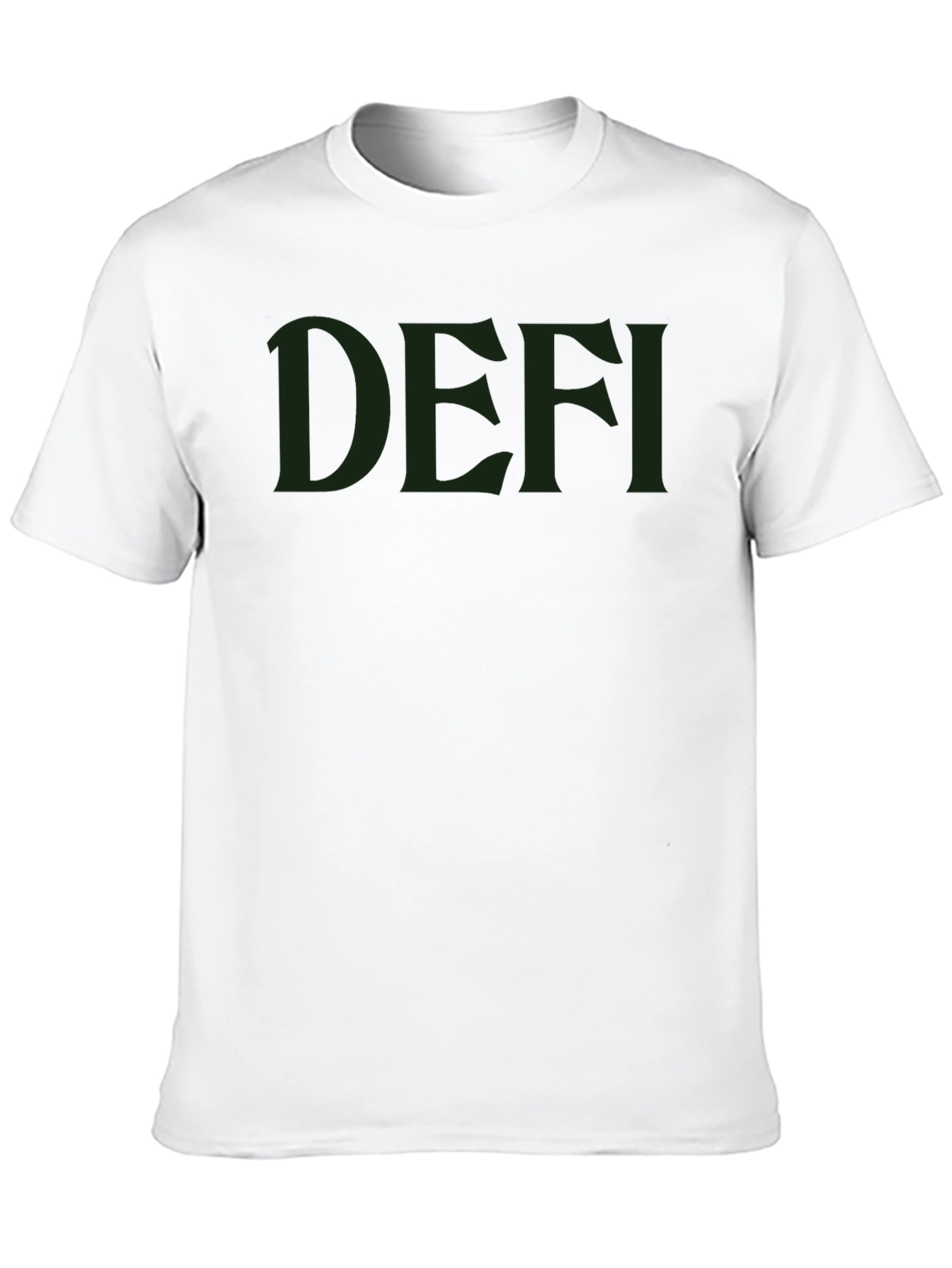 DEFI Black Tee - Modern Style