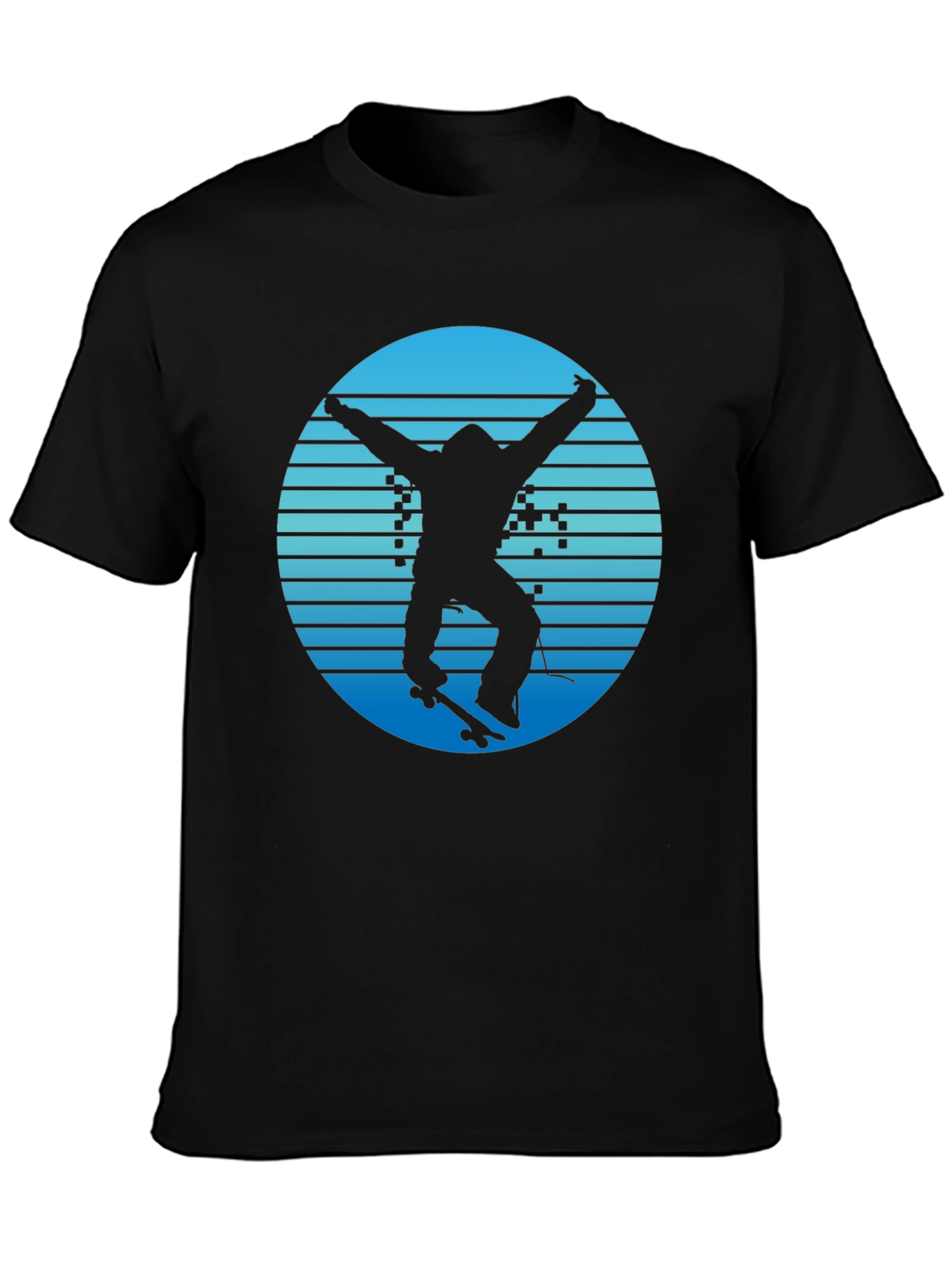 Skateboarding Silhouette Graphic T-Shirt