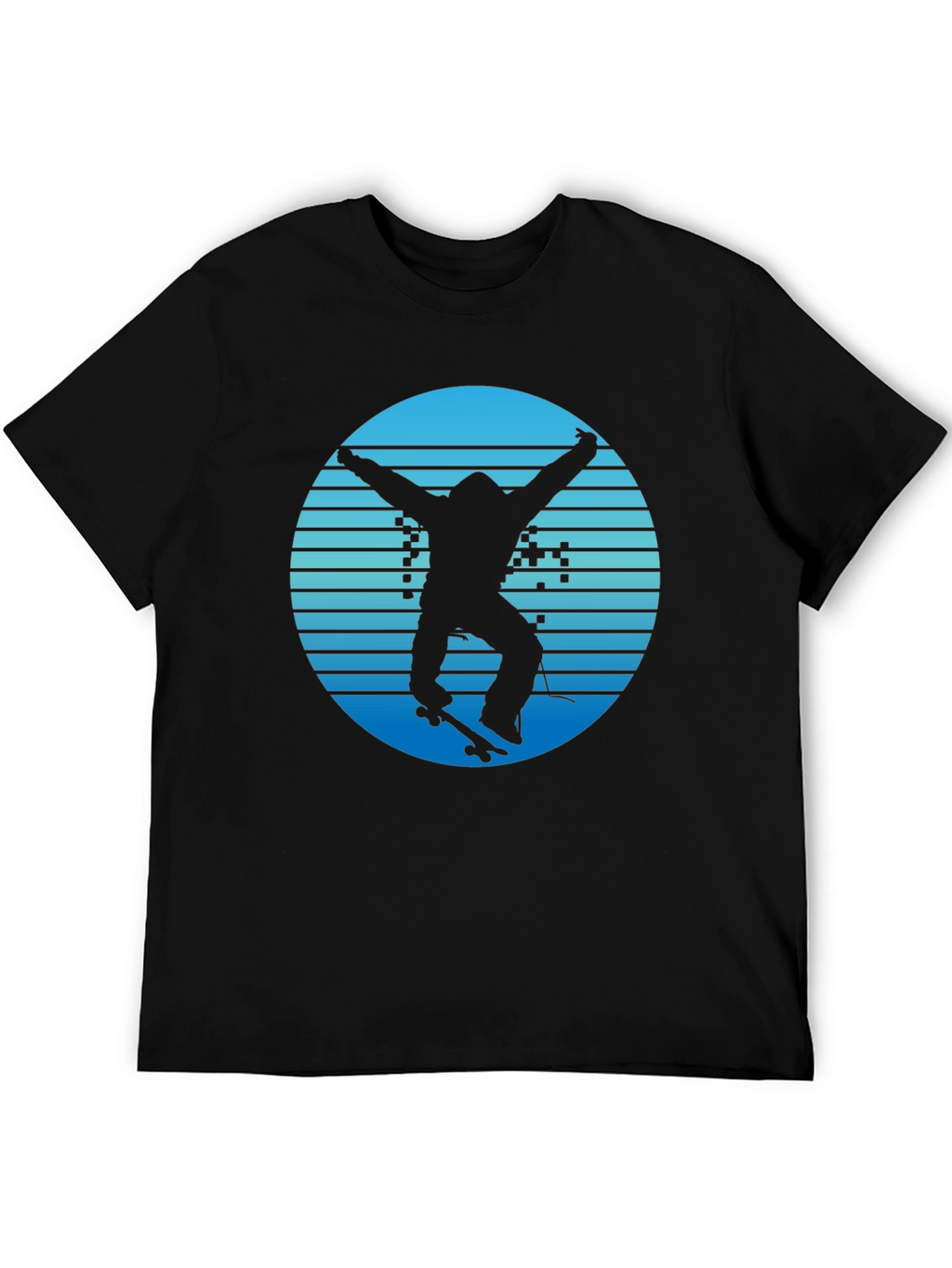 Skateboarding Silhouette Graphic T-Shirt