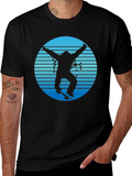 Skateboarding Silhouette Graphic T-Shirt