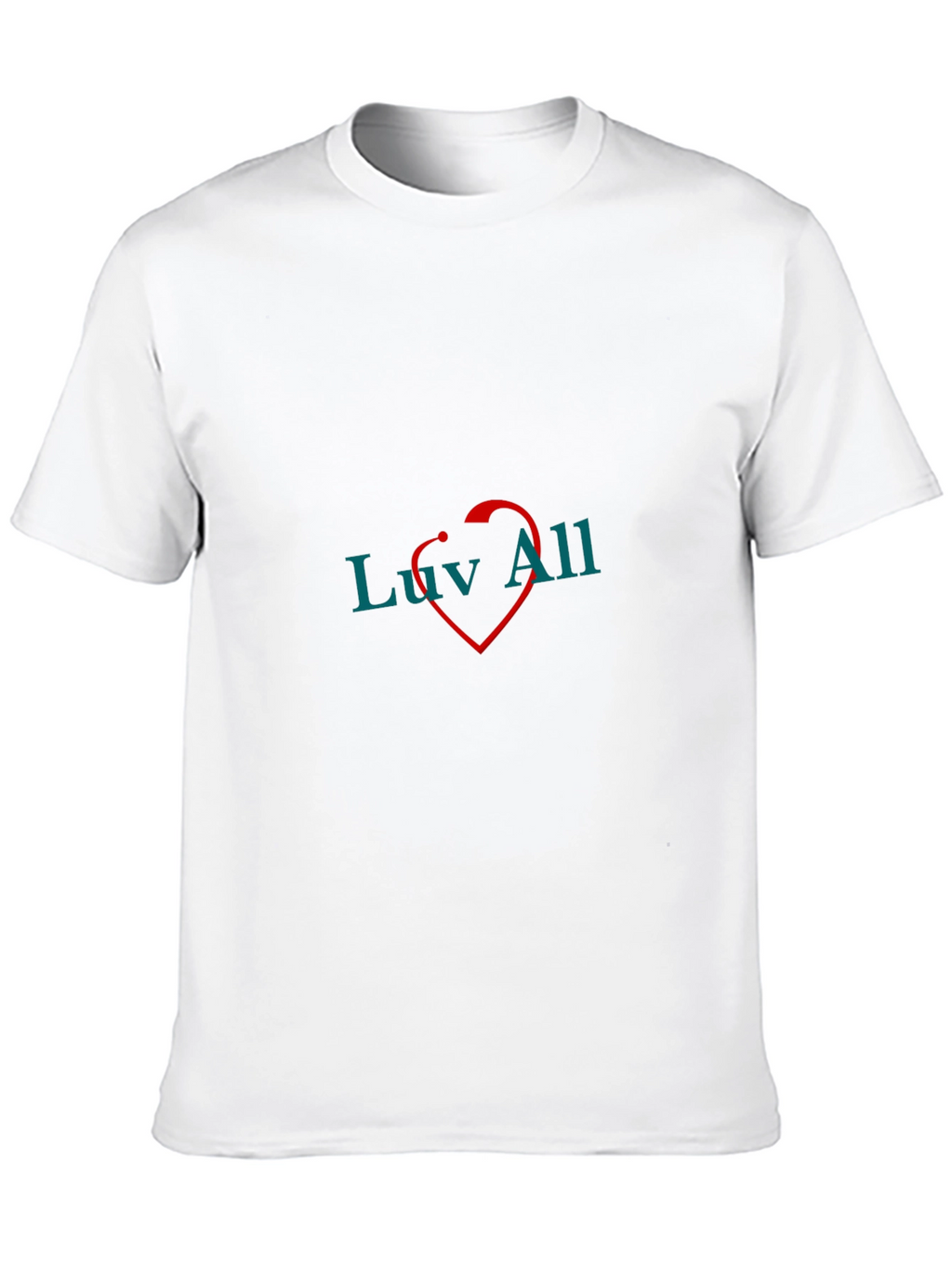 Luv All T-Shirt - Black Cotton Graphic Tee