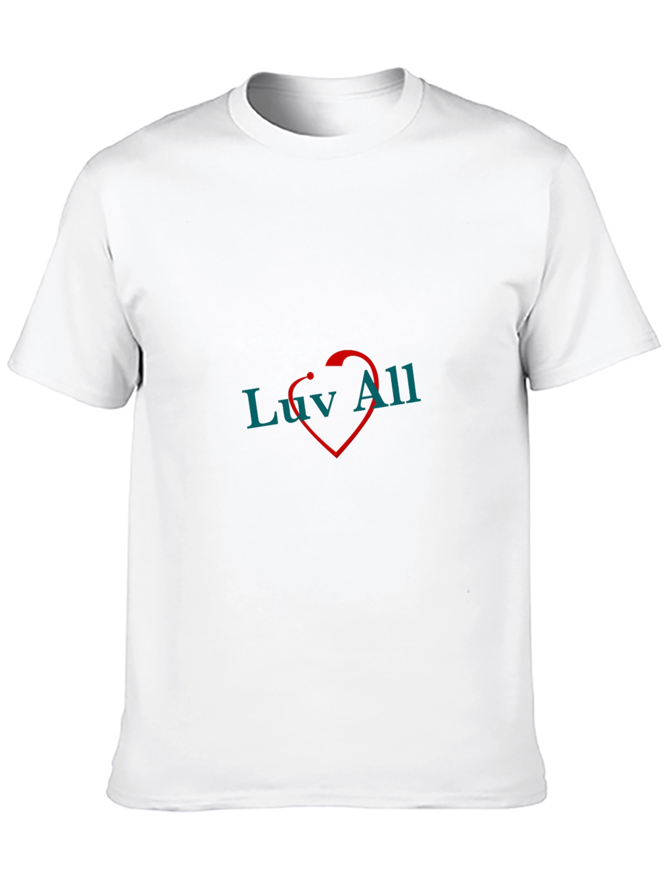 Luv All T-Shirt - Black Cotton Graphic Tee
